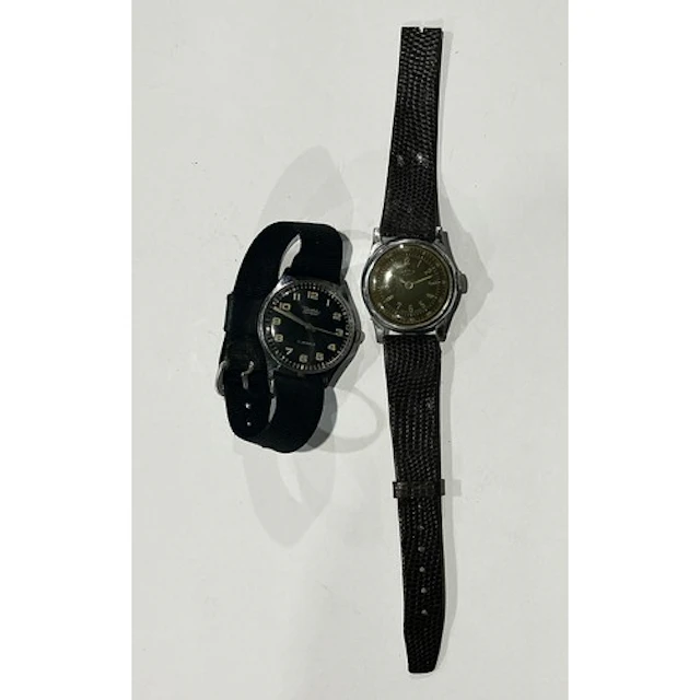 A Diehl compact military wristwatch, 17 jewels, stainless st...