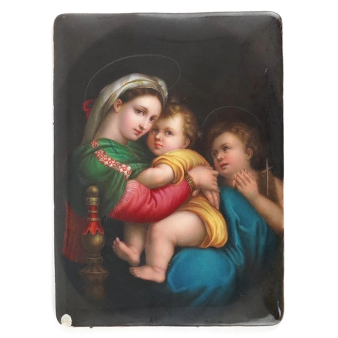 After Raffaello Sanzio, Madonna della Sedia, 19th century ha...