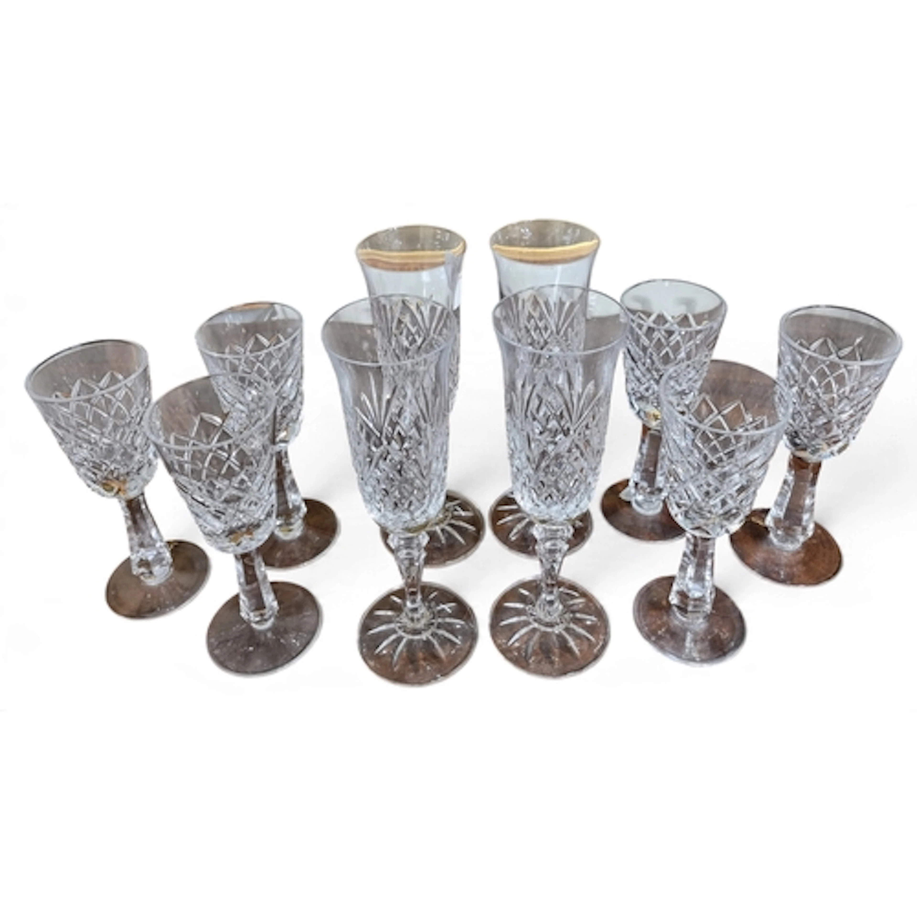 A quantity of Crystal Glasses some possibly Waterford.
