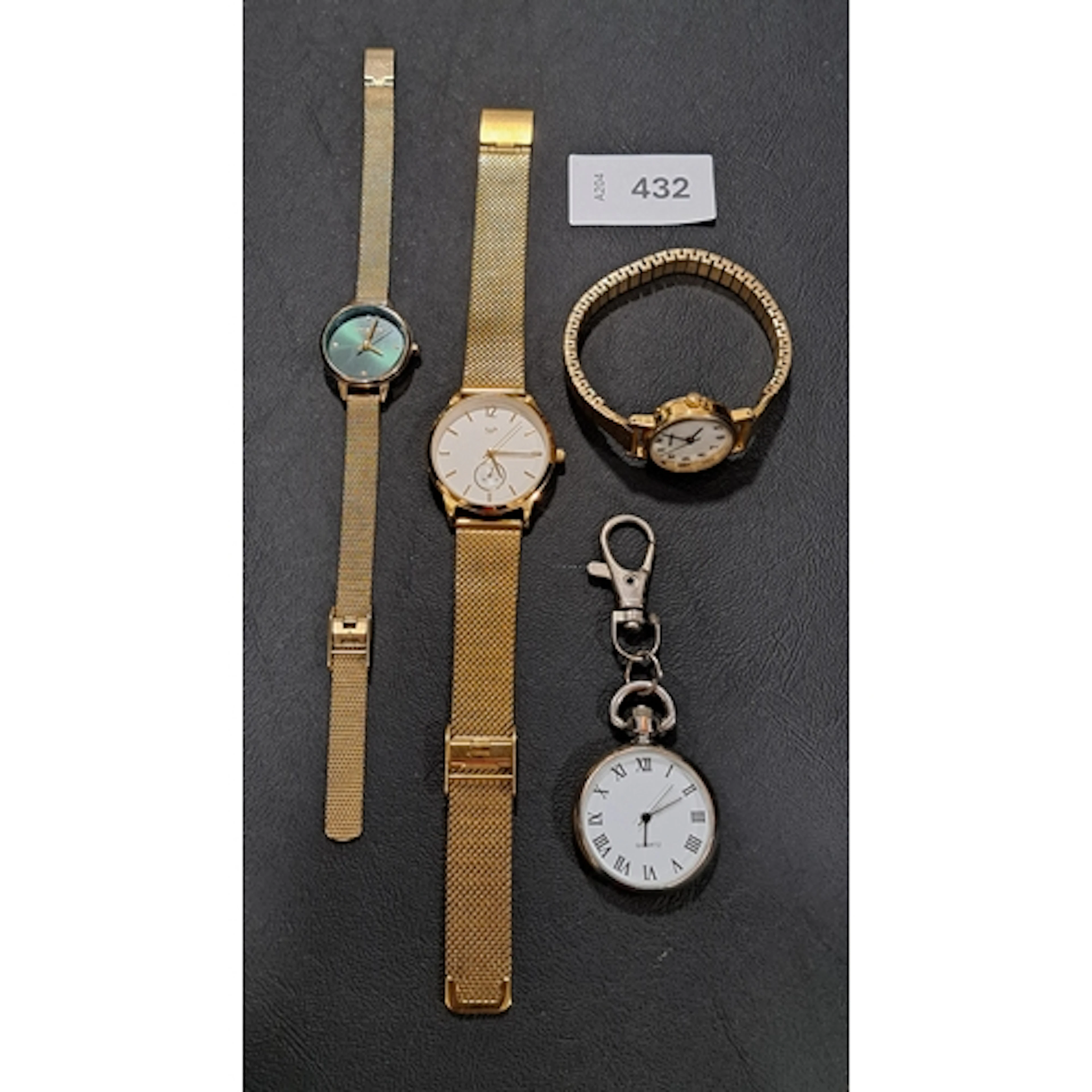 THREE WRISTWATCHES AND A FOB STYLE WATCH comprising a Sekond...