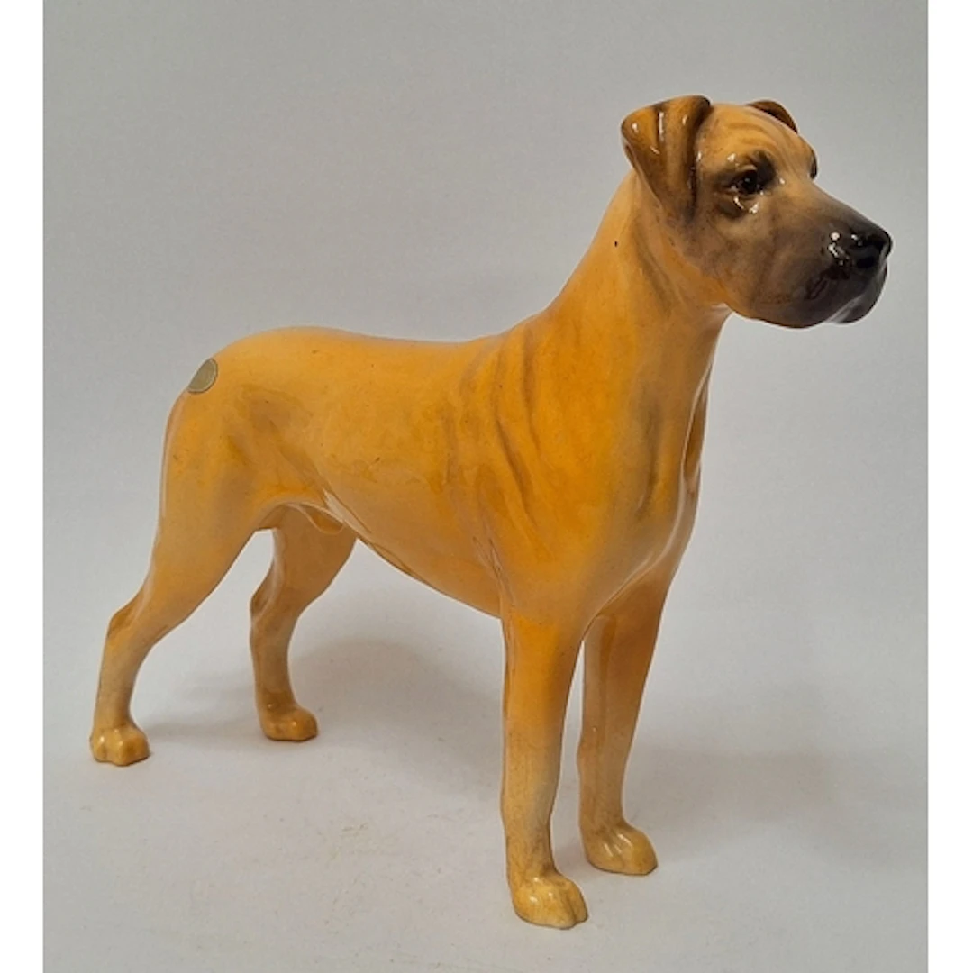 Vintage Ceramic Beswick Great Dane Figurine entitled 'Ruler ...