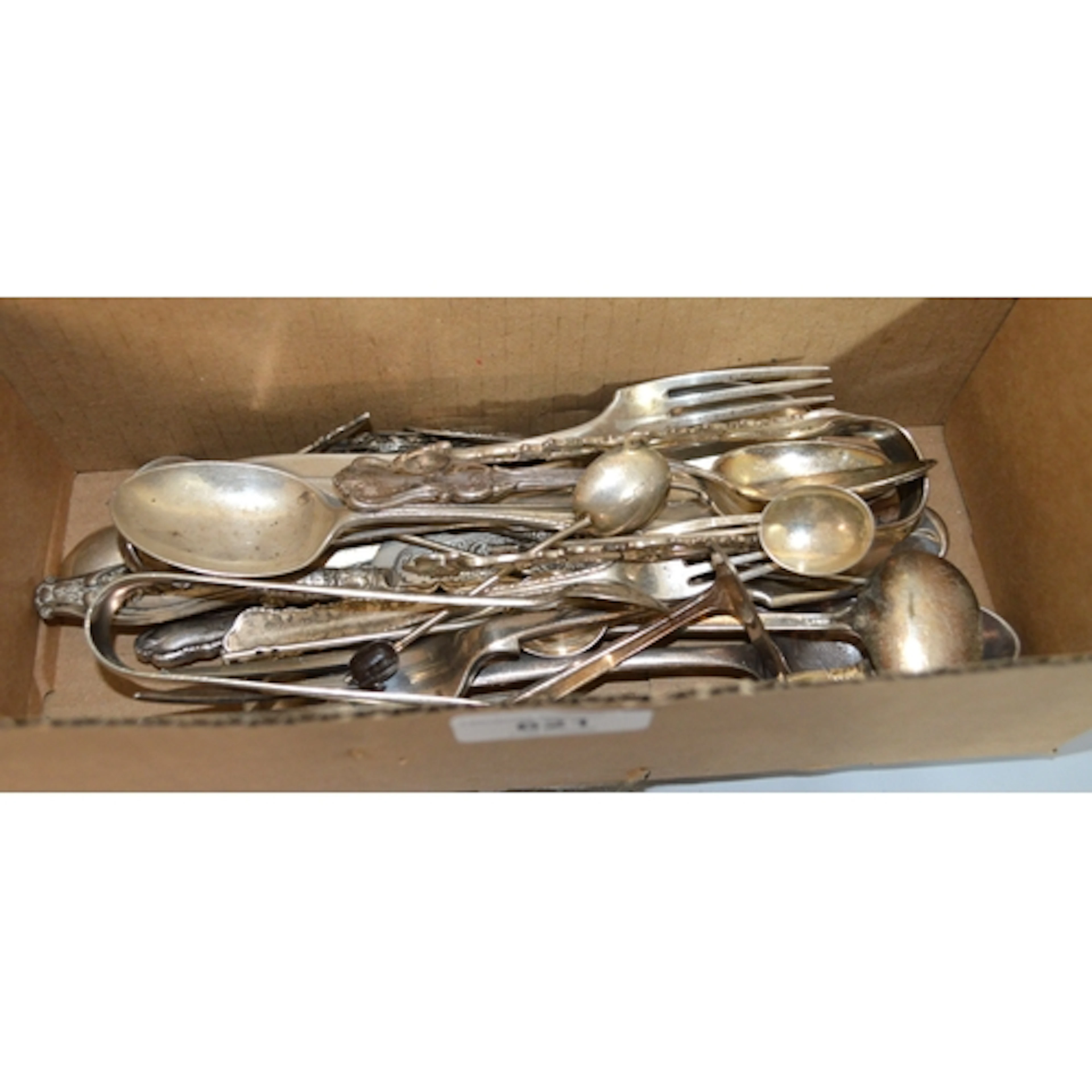 Small quantity of English and Continental flatware, 9.7oz t,...