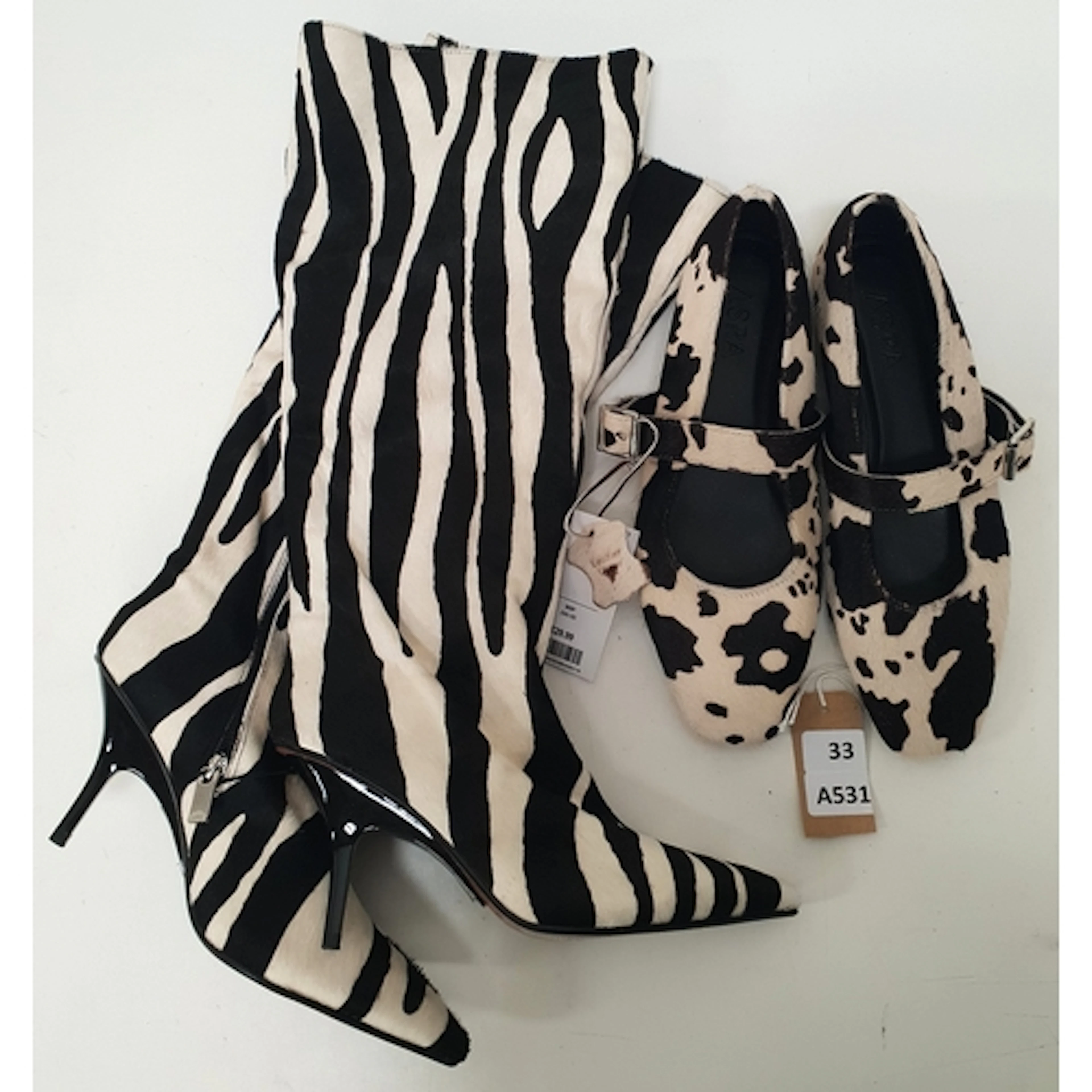 BRAND NEW PAIR OF SHOES INC. RIVER ISLAND LEATHER BOOTS SIZE...