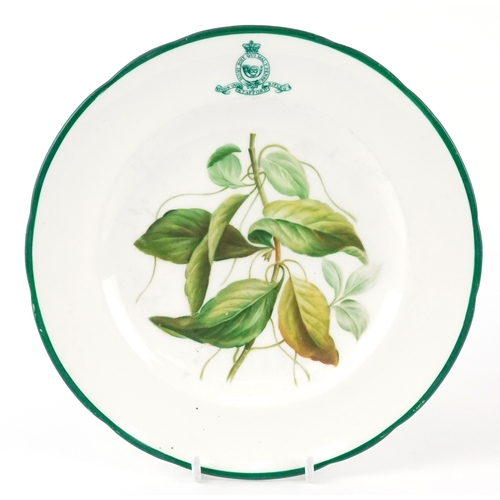 A military interest Minton porcelain plate bearing The King'...