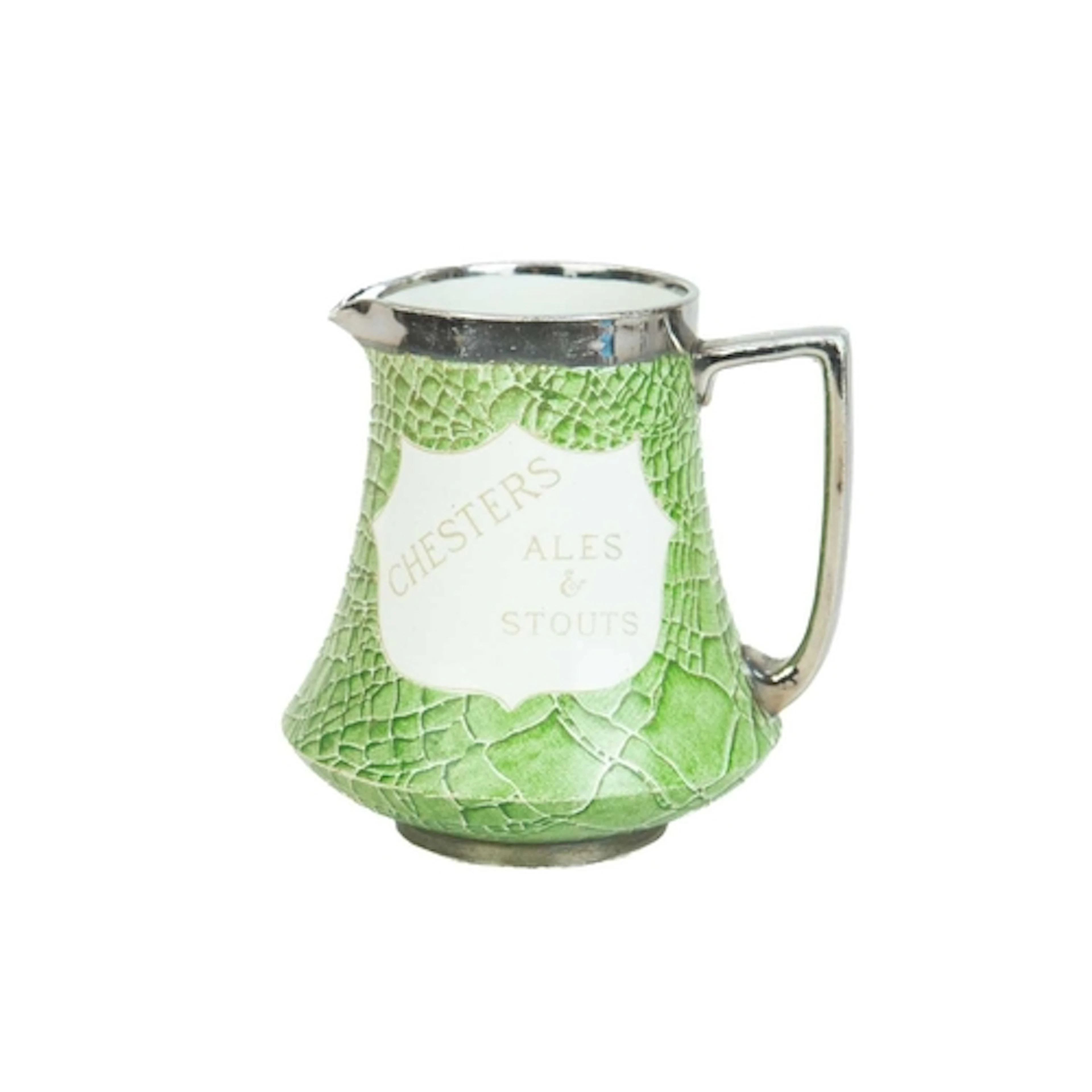 A Shelley pub jug, promoting Chesters Ales & Stouts and Wine...