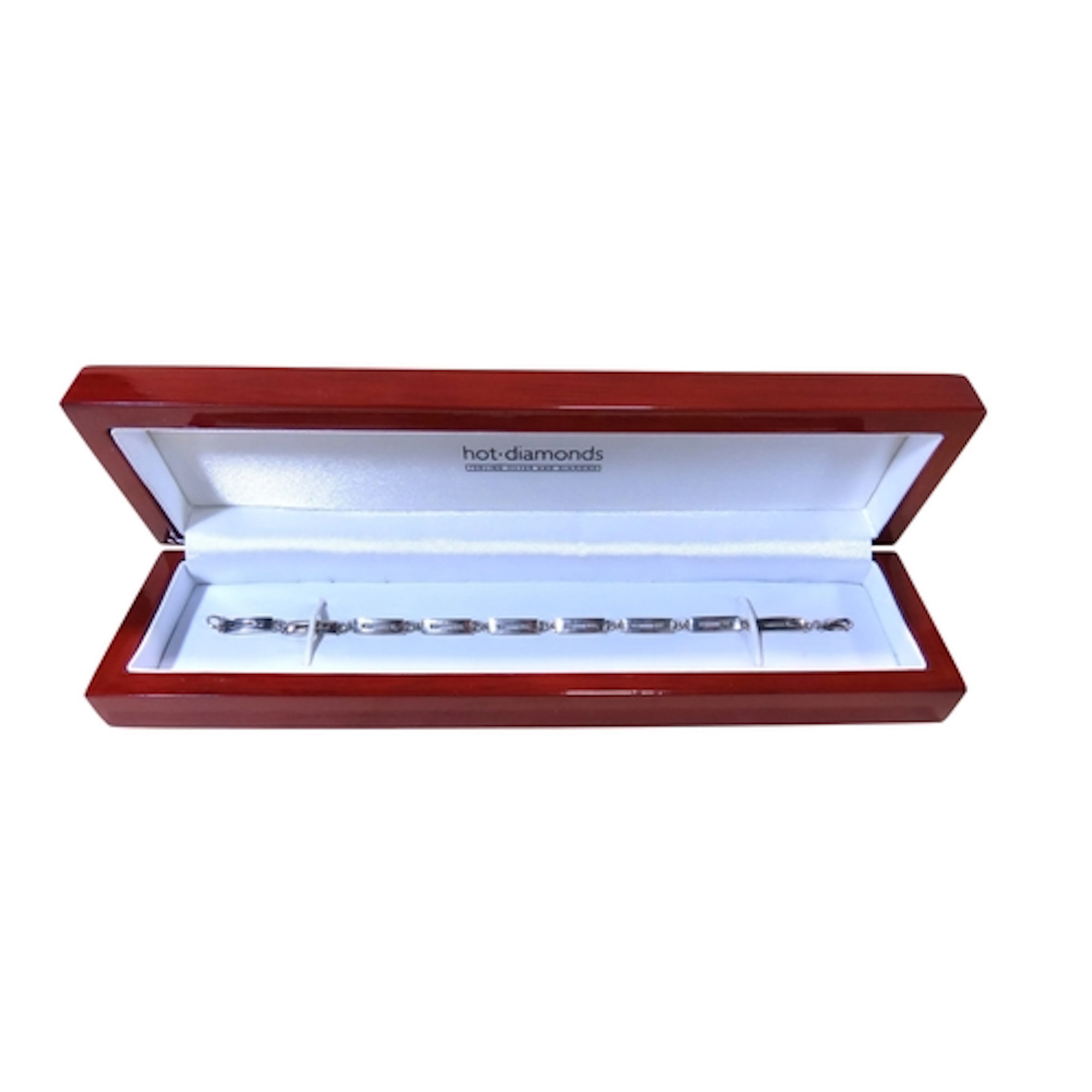 A contemporary 'Hot Diamonds' sterling silver and diamond se...