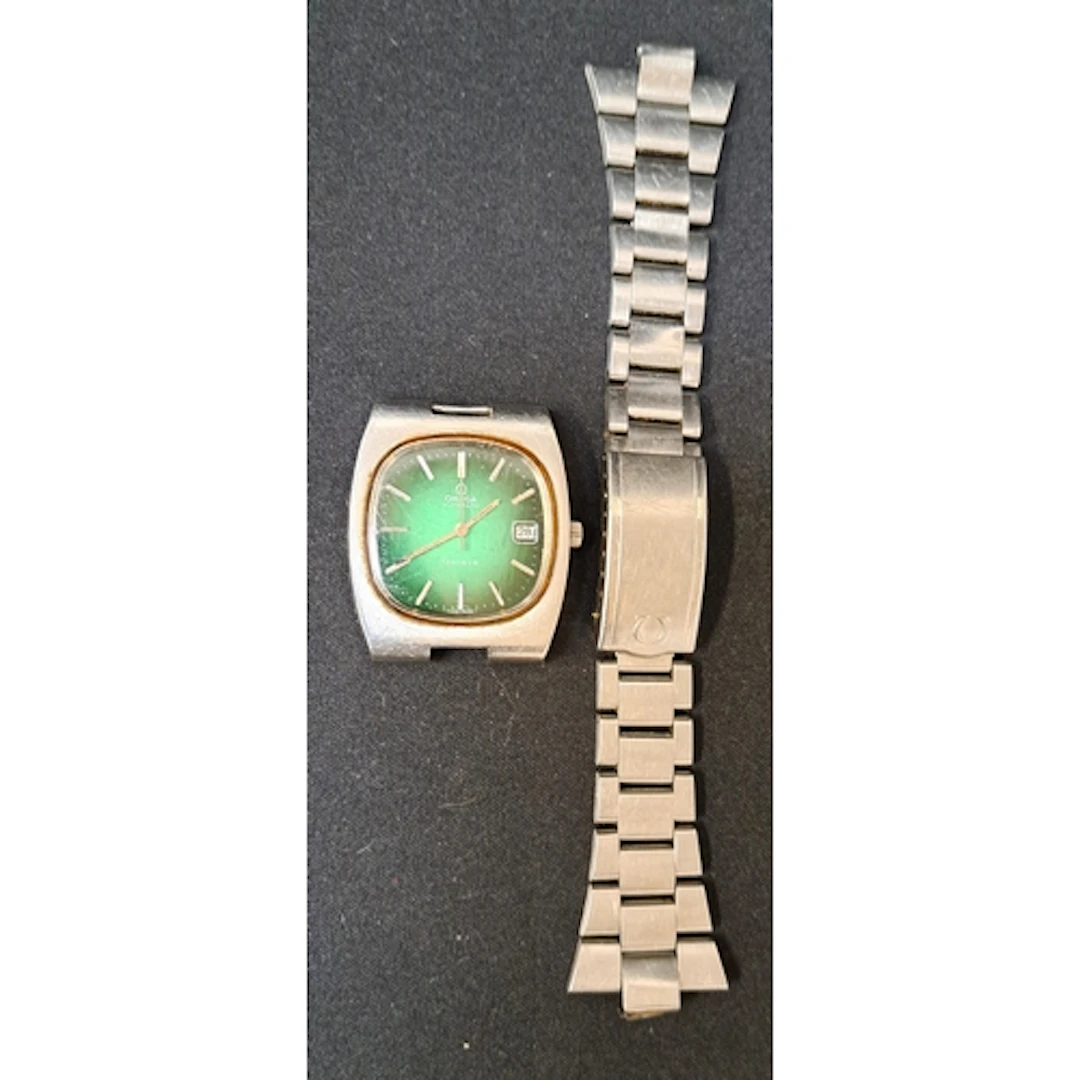 OMEGA GENEVE AUCTOMATIC DATE TV DIAL WRISTWATCH the graduate...