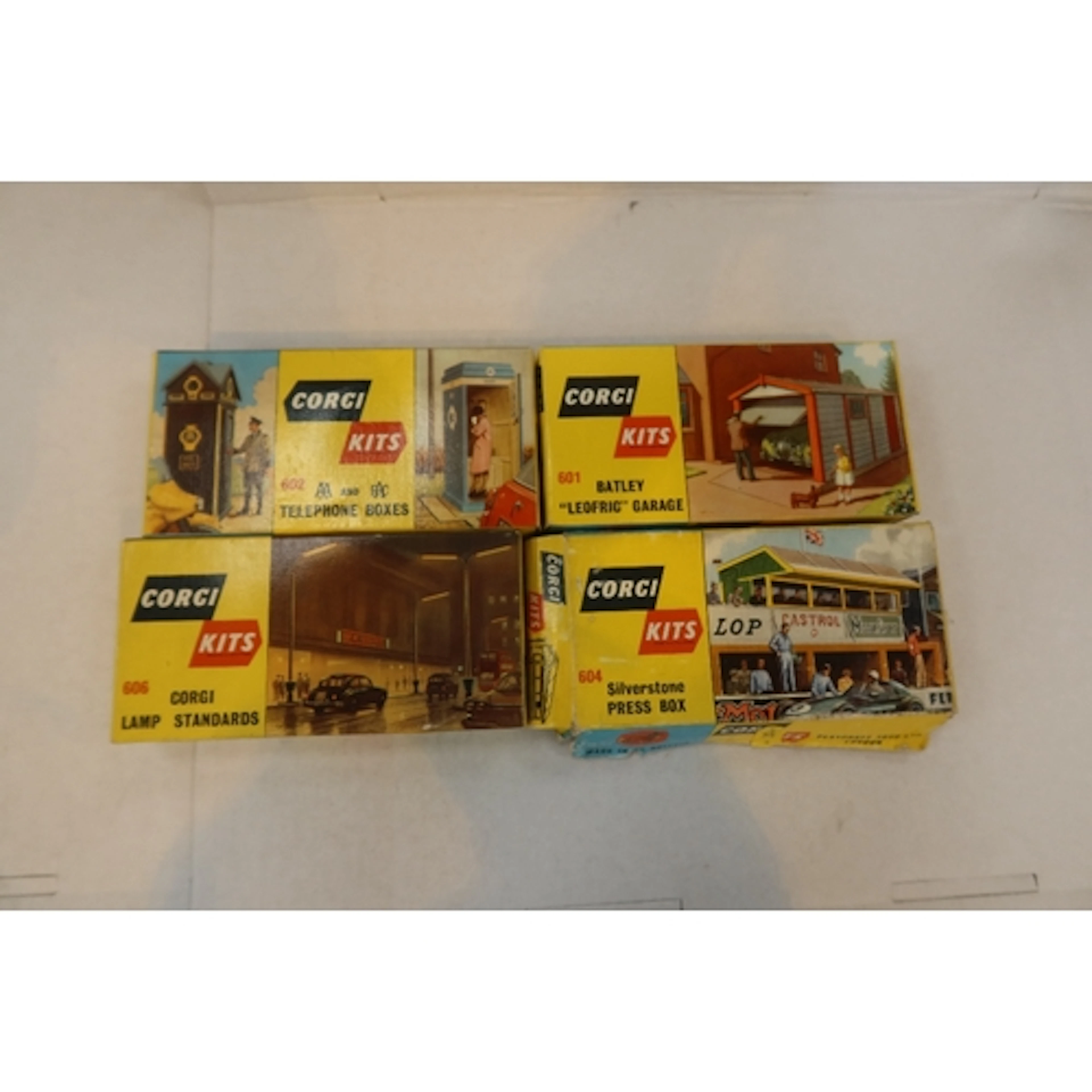 Various Corgi car accessories four boxes