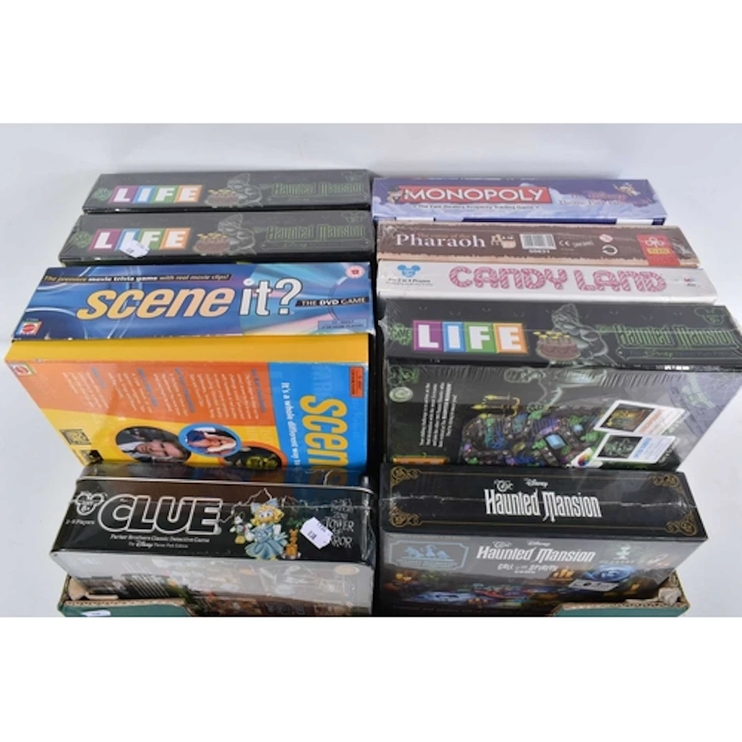NINE BOXED BOARD GAMES, to include three boxed Disney theme ...