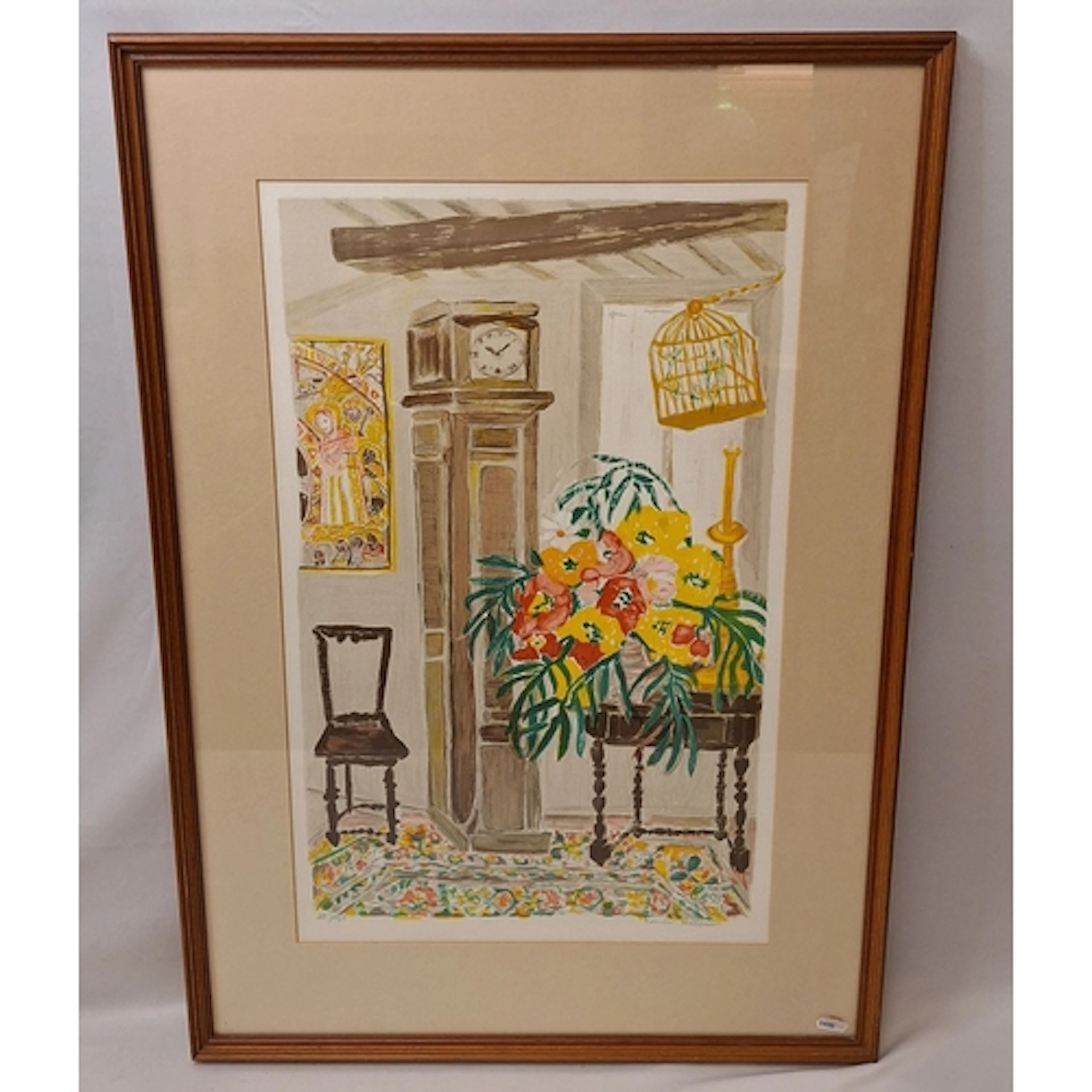 F/g Limited Edition Print, interior scene with grandfather c...
