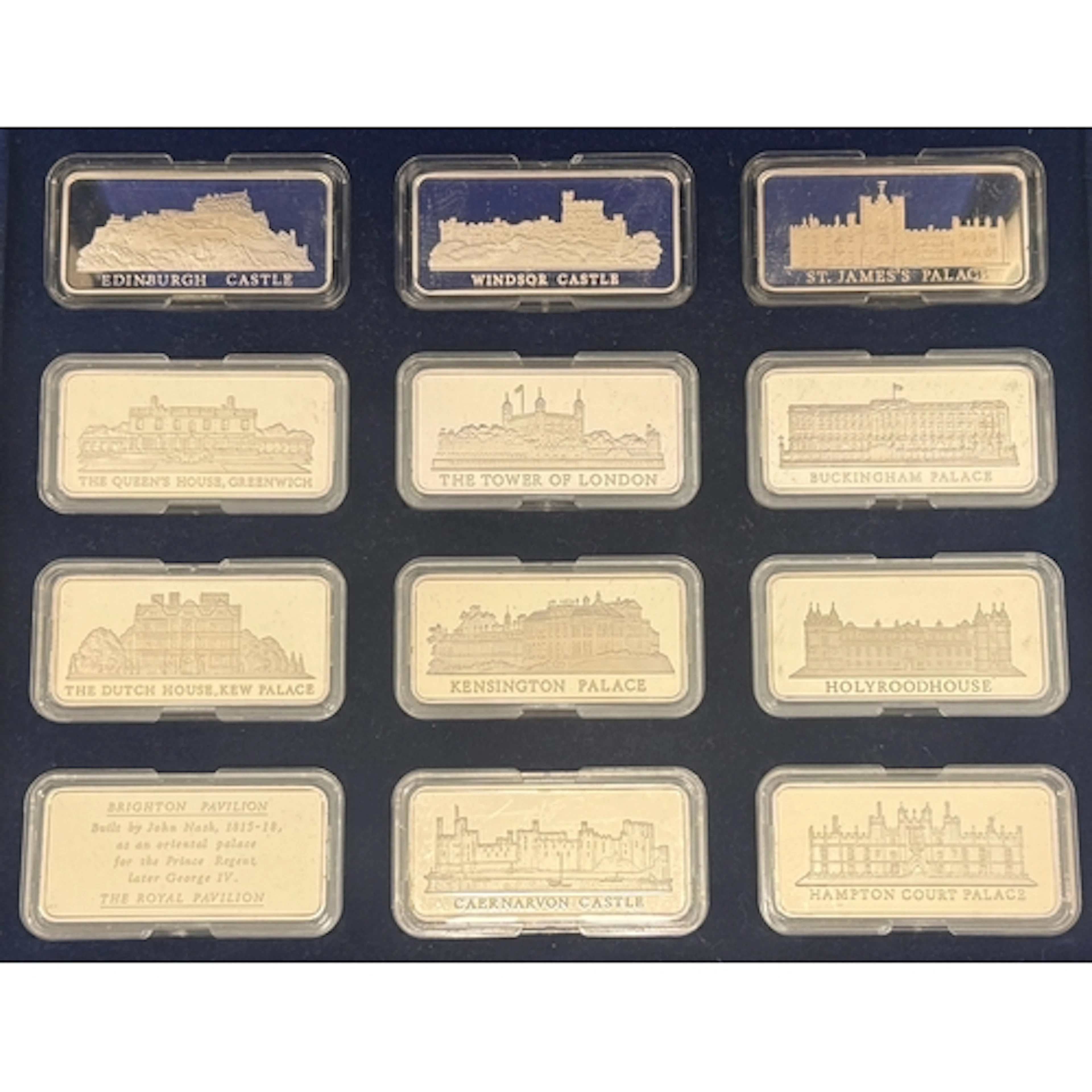 The Birmingham Mint Royal Palaces Collection, comprising 12 ...