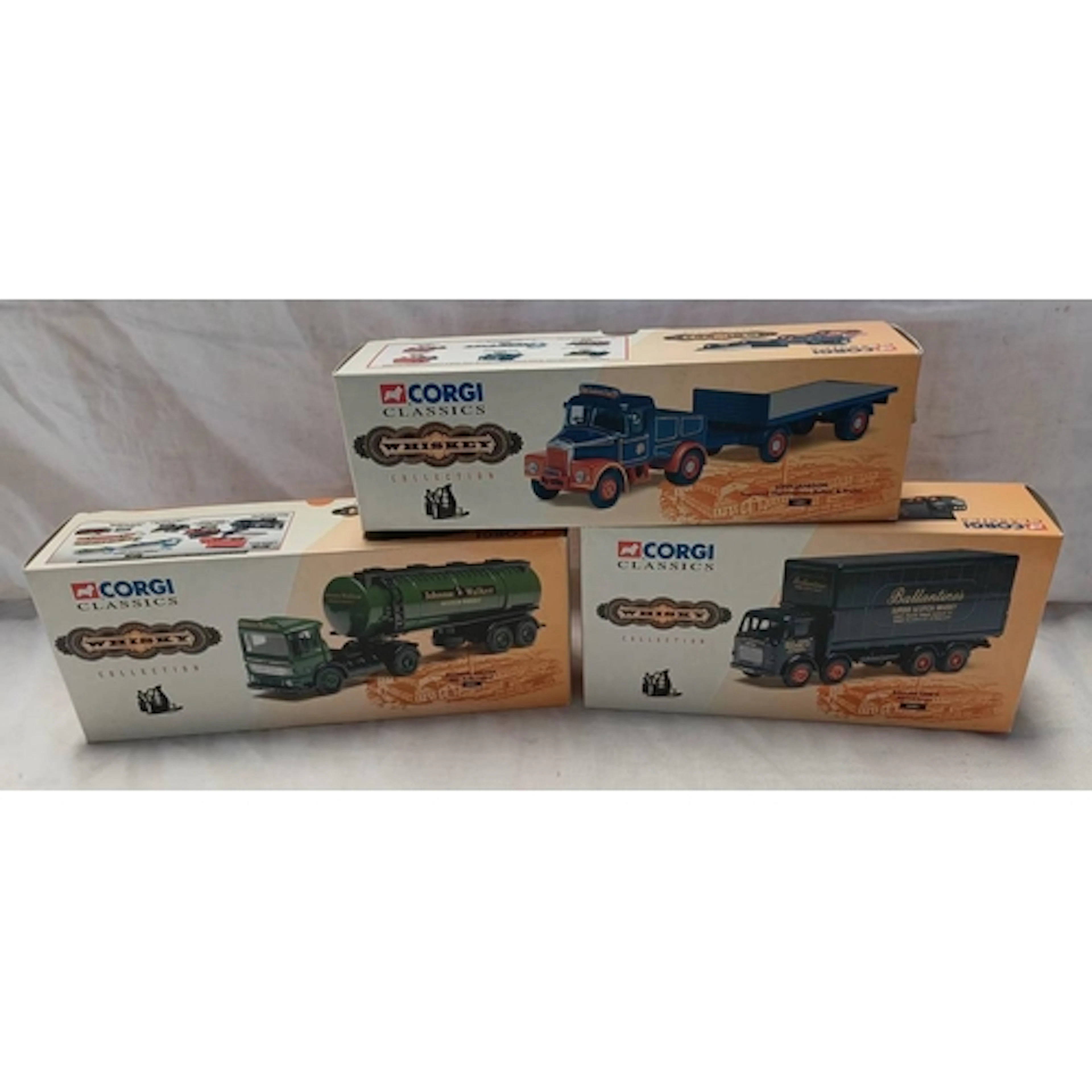 THREE CORGI MODEL VEHICLES FROM THE WHISKY COLLECTION INCLUD...