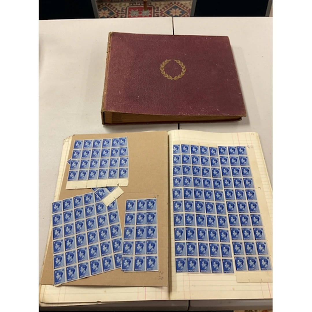 Blocks of King Edward VIII Stamps and folder of Max Miller 7...