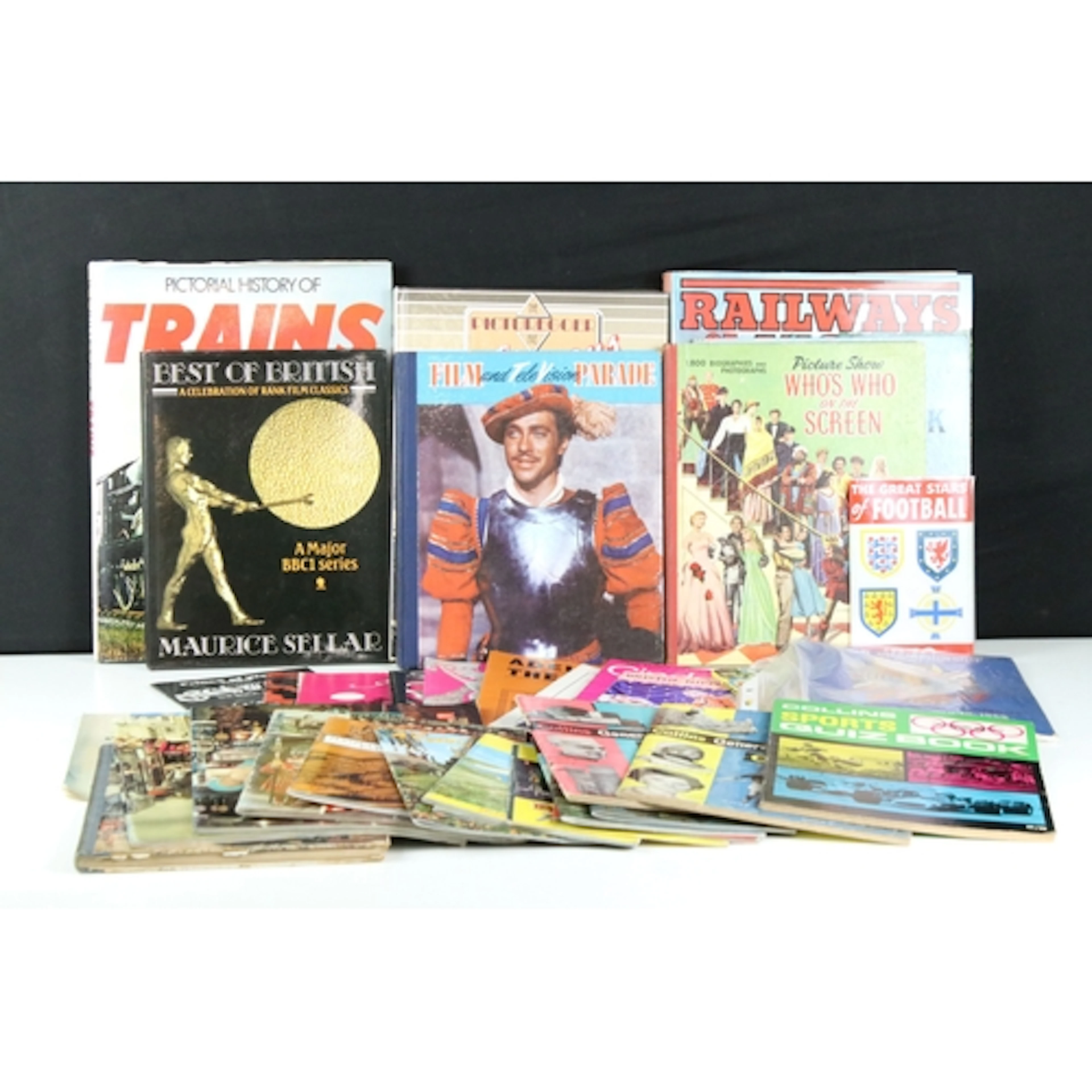 Collection of books, to include: pictorial history of trains...