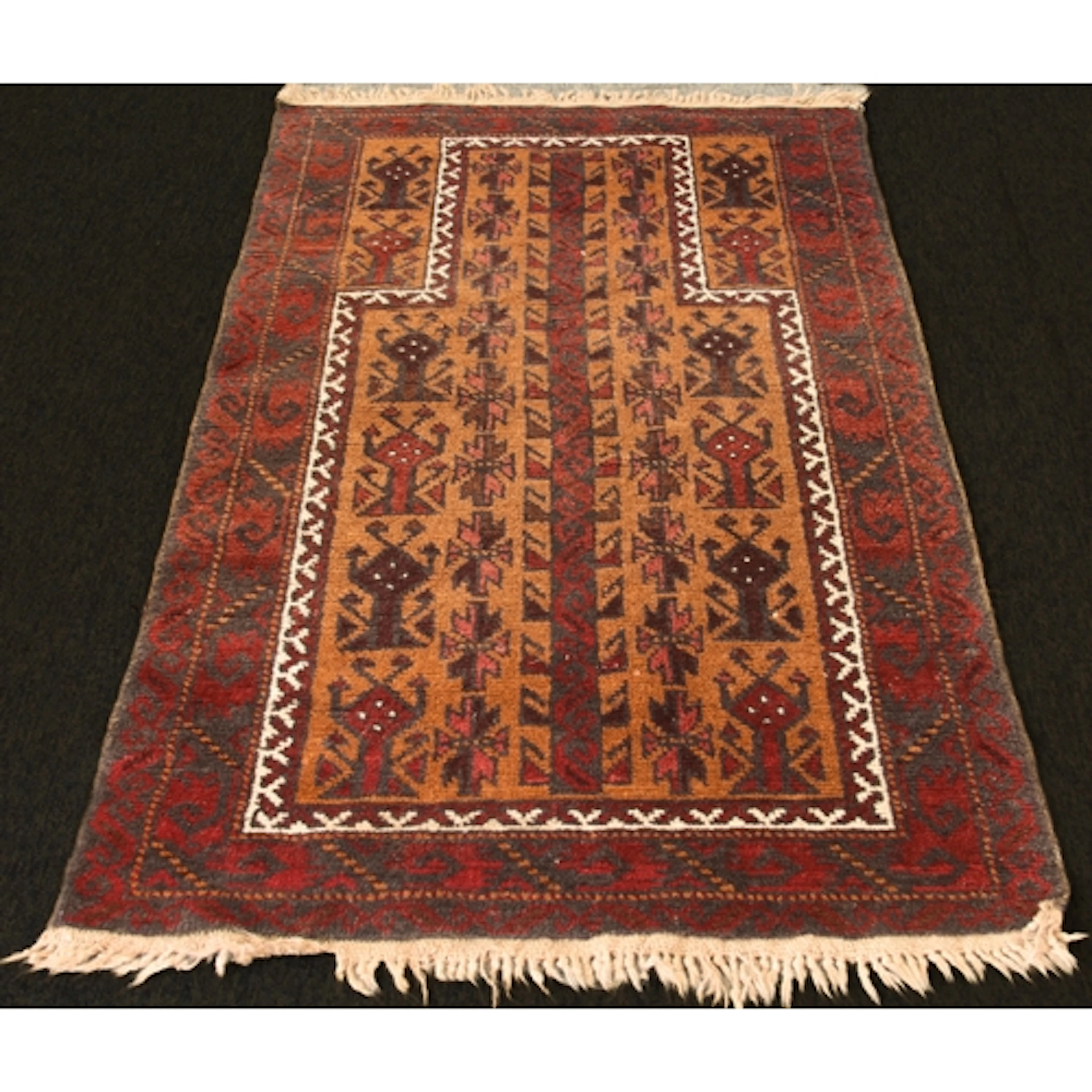 An Afghan Baluch prayer rug - 138 x 77cm.