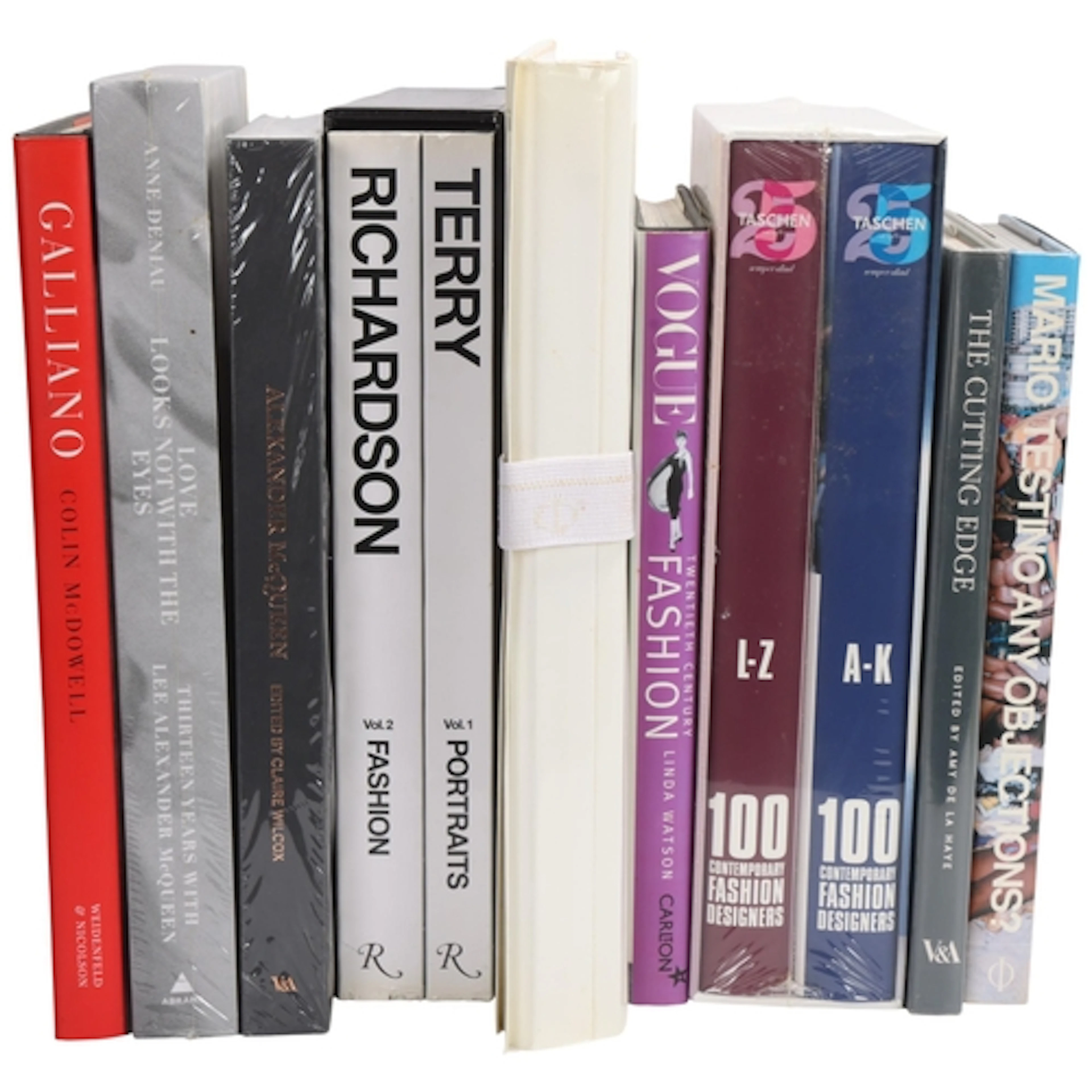 A collection of hardback fashion related art books, includin...