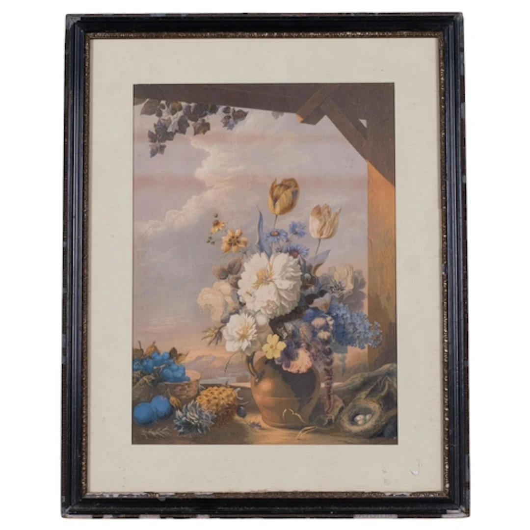 19th century Baxter print, The Gardener's Shed, published 18...