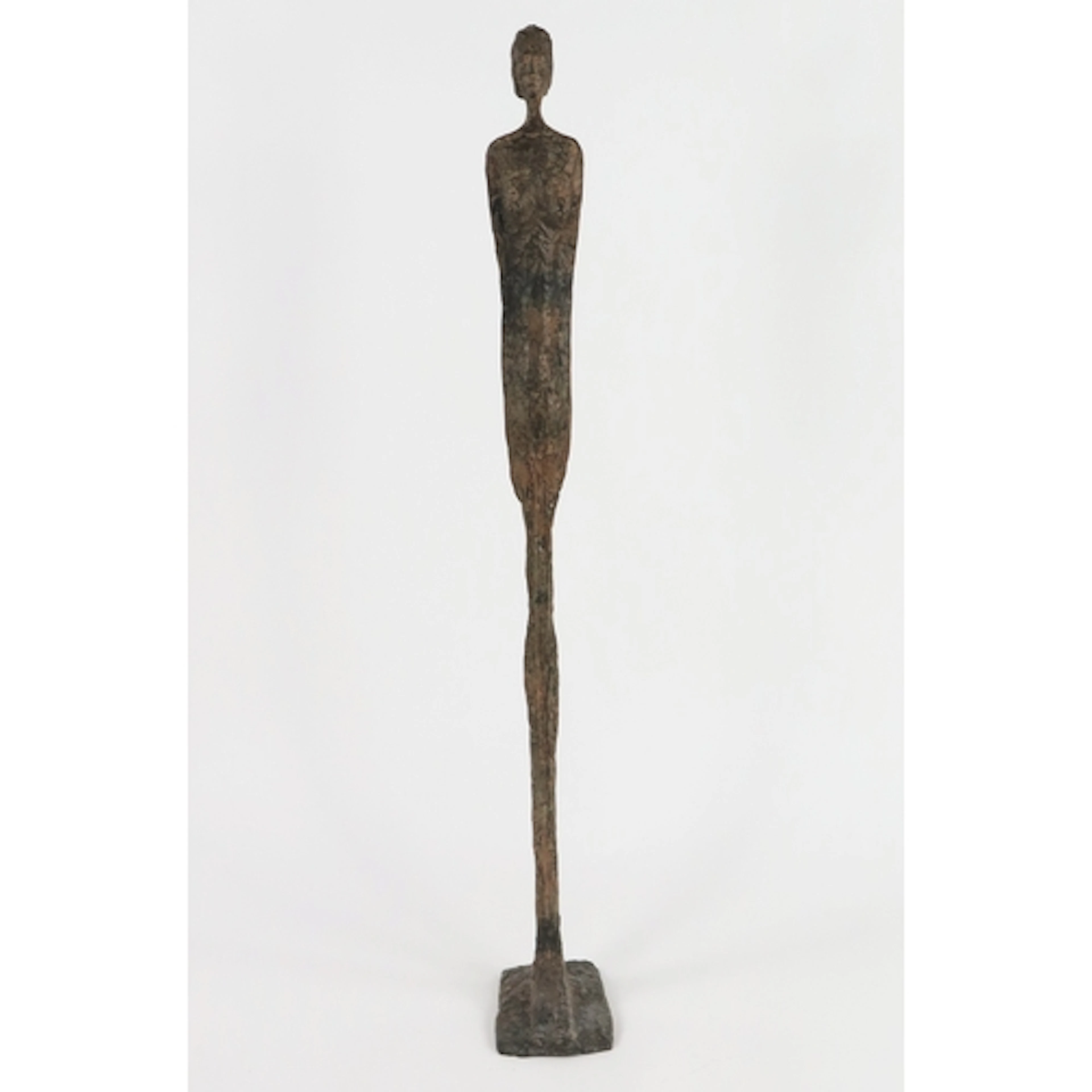 After Alberto Giacometti - Female bronze upon a rectangular ...