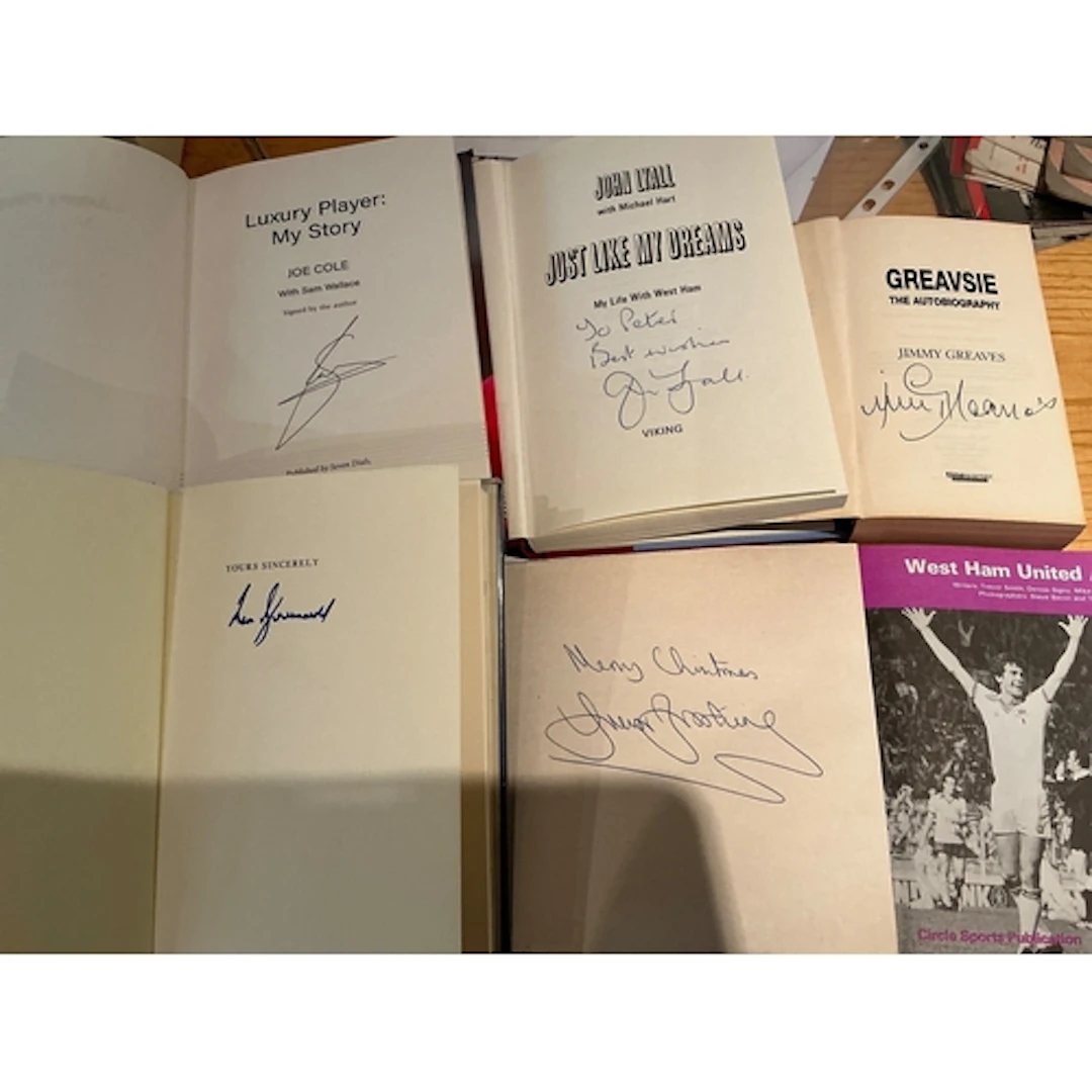 West Ham Signed Football Book Collection: Undedicated autobi...