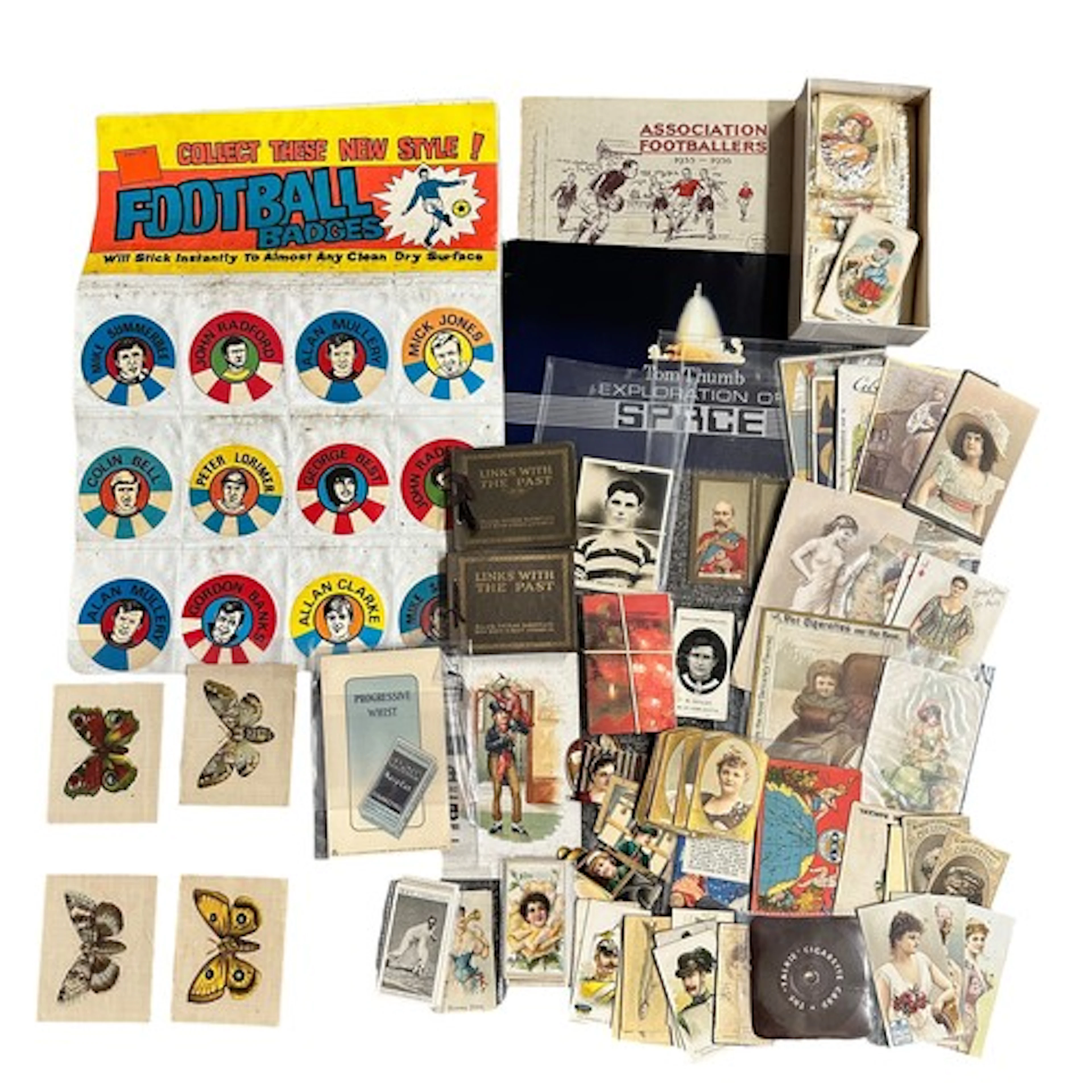 Interesting Mix of Advertising And Cigarette Cards to includ...
