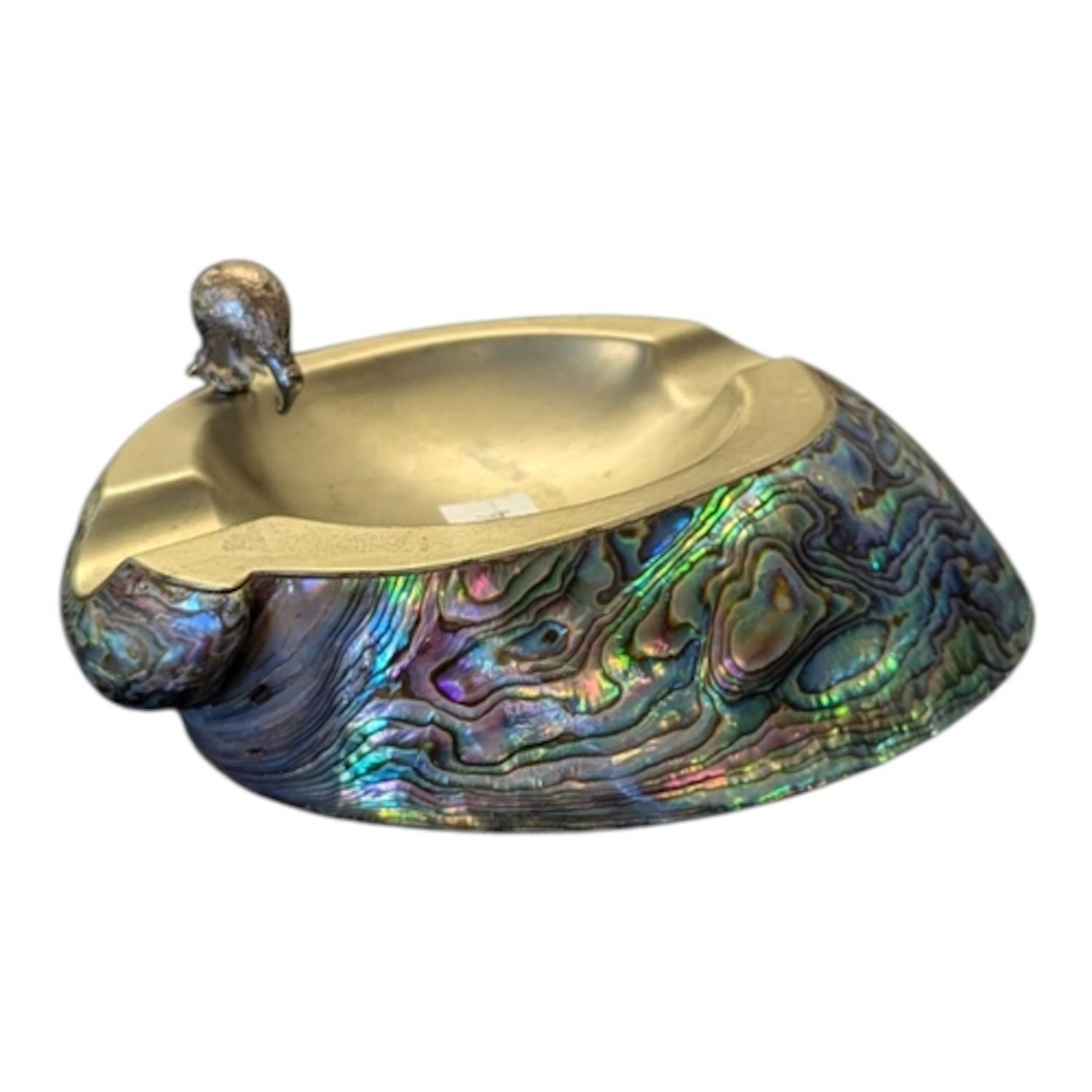 A vintage mid 20th century New Zealand abalone shell kiwi as...