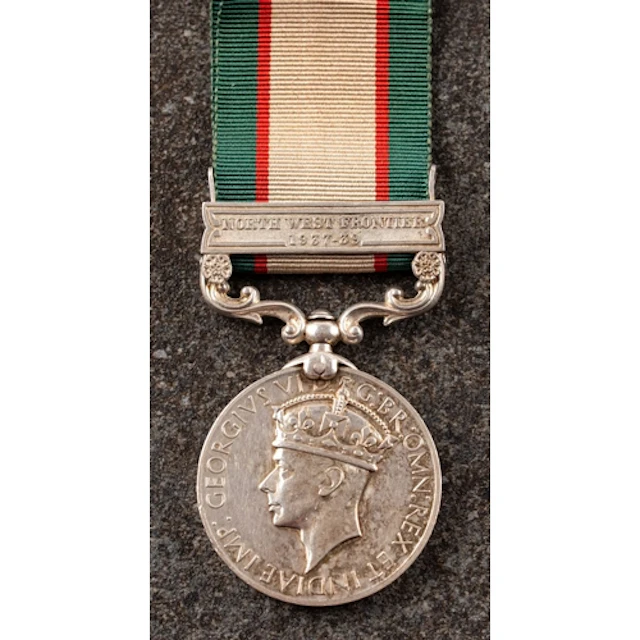 A KGVI India General Service Medal with North West Frontier ...