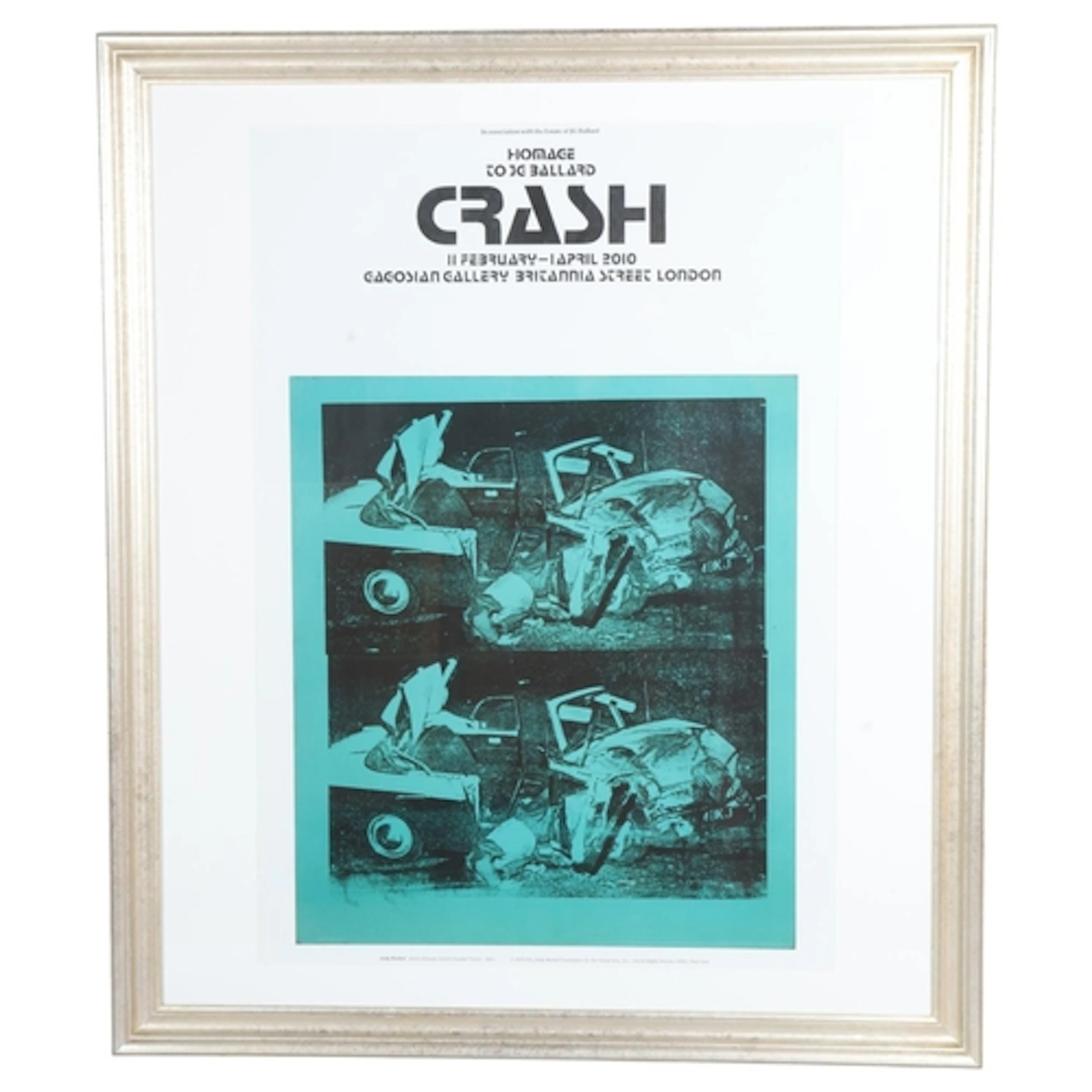 After ANDY WARHOL, an offset print exhibition poster for "Cr...