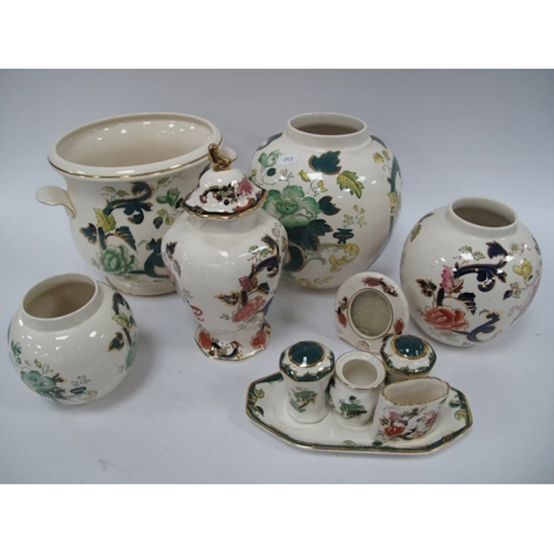 Mason's Charireuse Ginger Jars (lidless), jardinere, 18.5cm ...