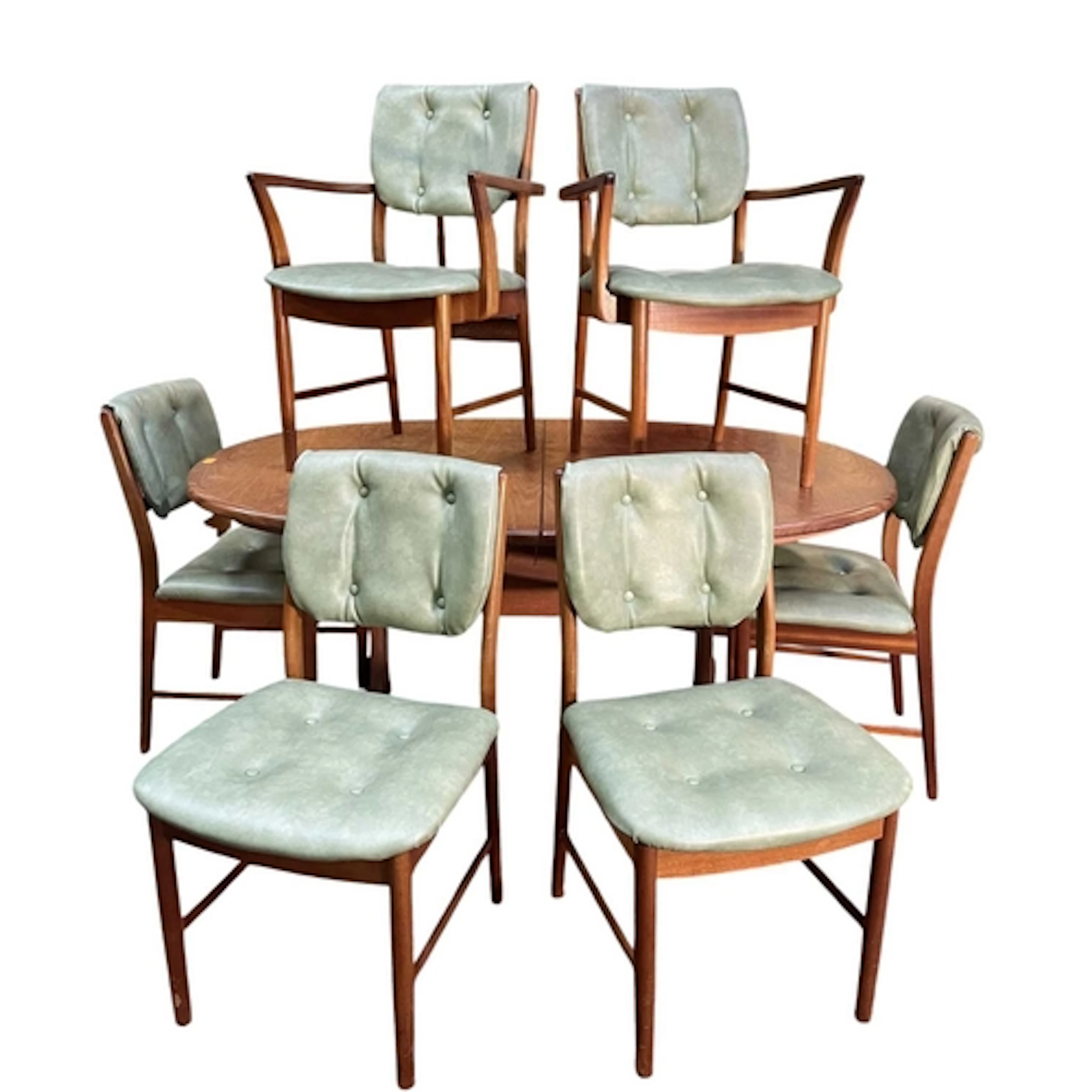 G Plan - a retro mid 20th century teak dining table and matc...