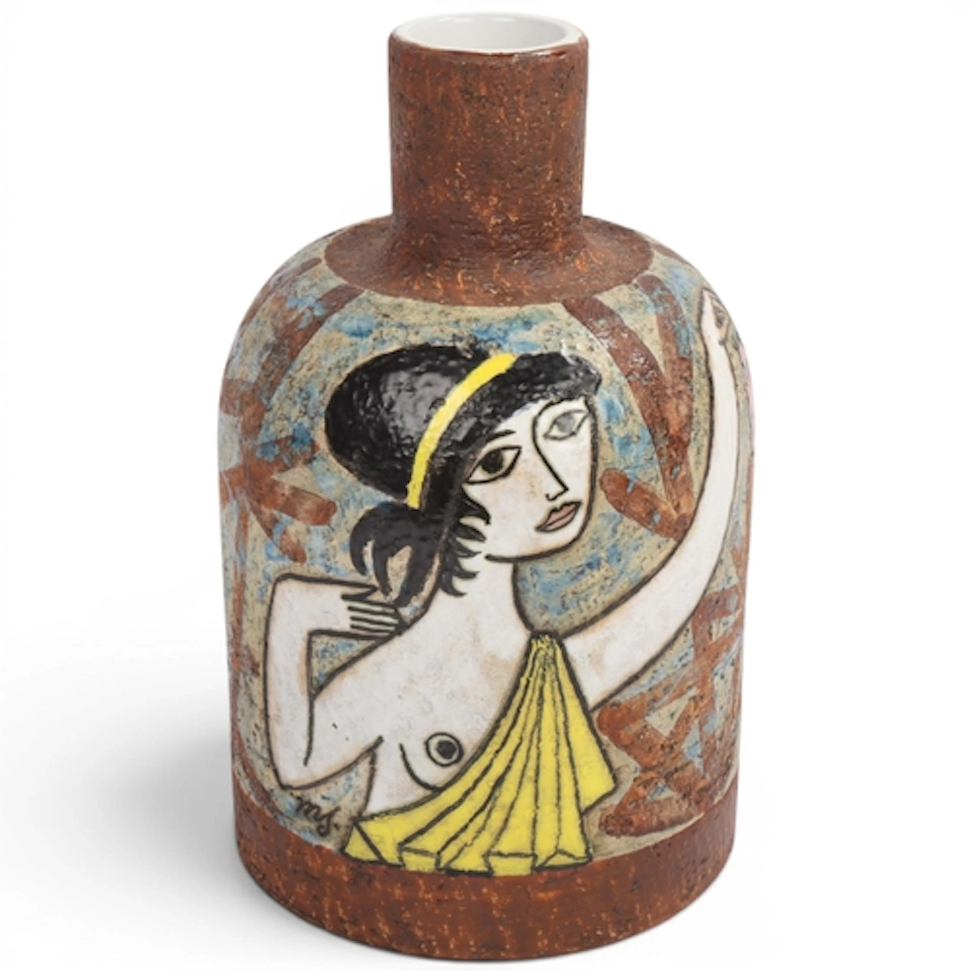 MARI SIMMULSON for Uppsala Ekeby (Sweden), a ceramic vase wi...
