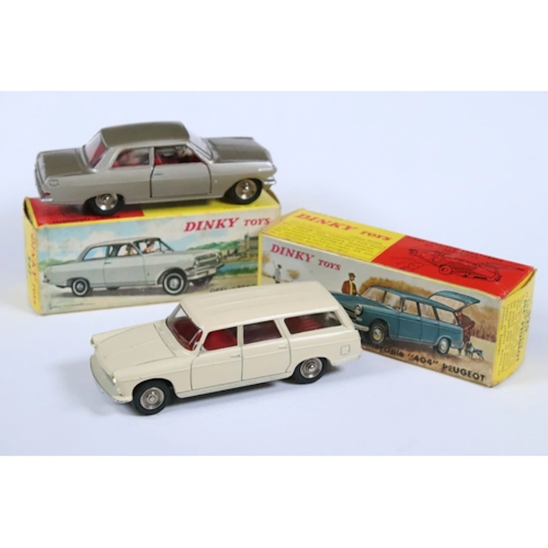 Two boxed French Dinky diecast models to include 542 Opel Re...