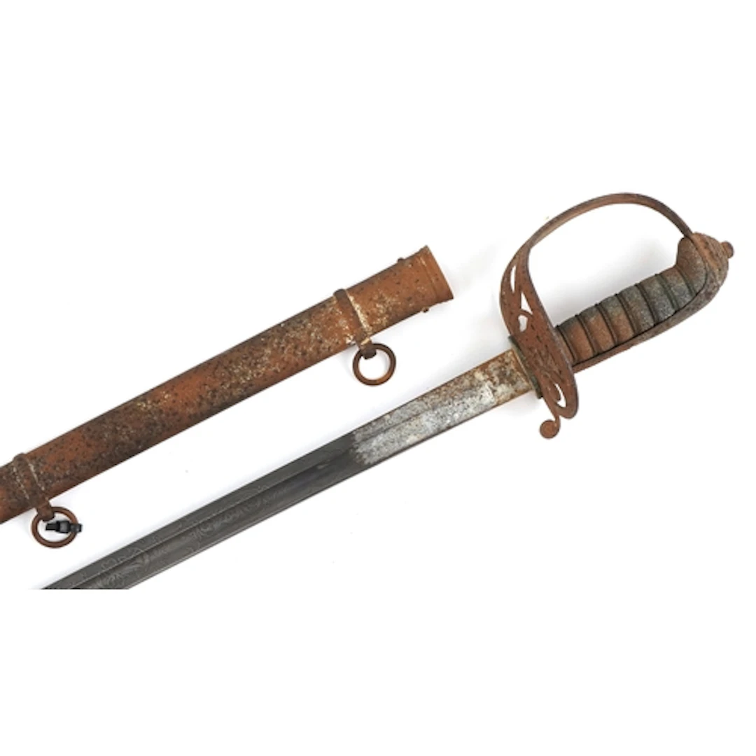 British military interest civil service dress sword and scab...