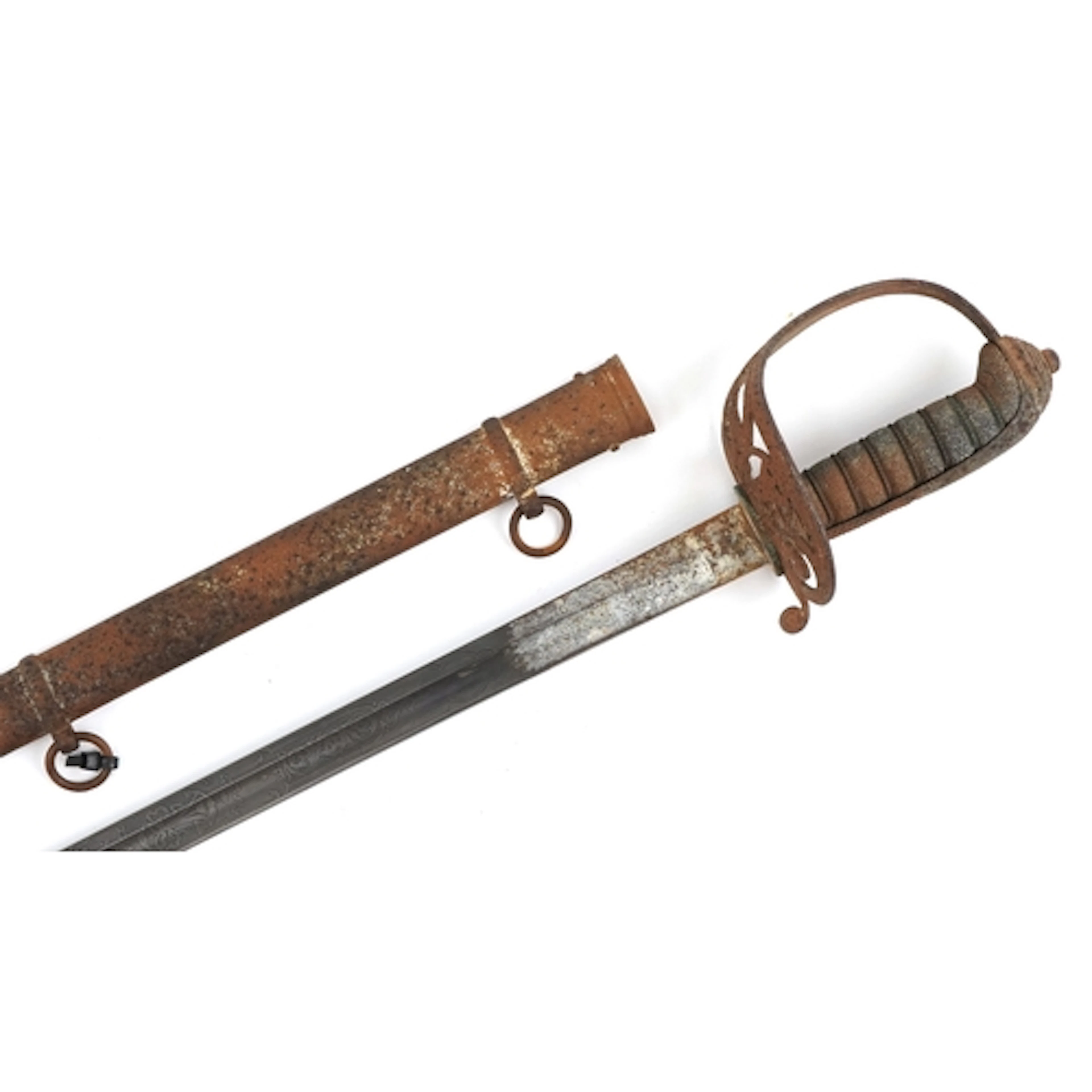 British military interest civil service dress sword and scab...