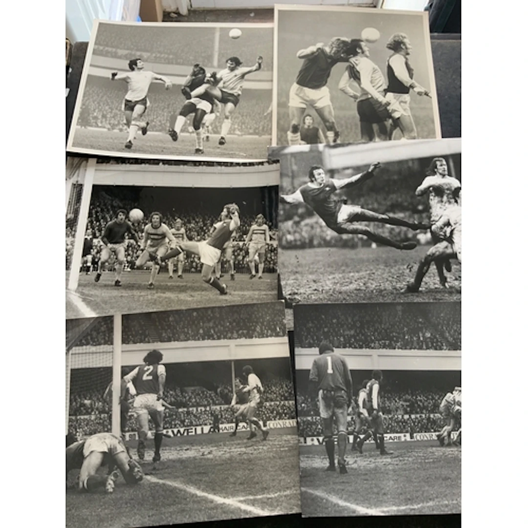 1975 West Ham v Arsenal FA Cup Football Press Photos: 7 very...