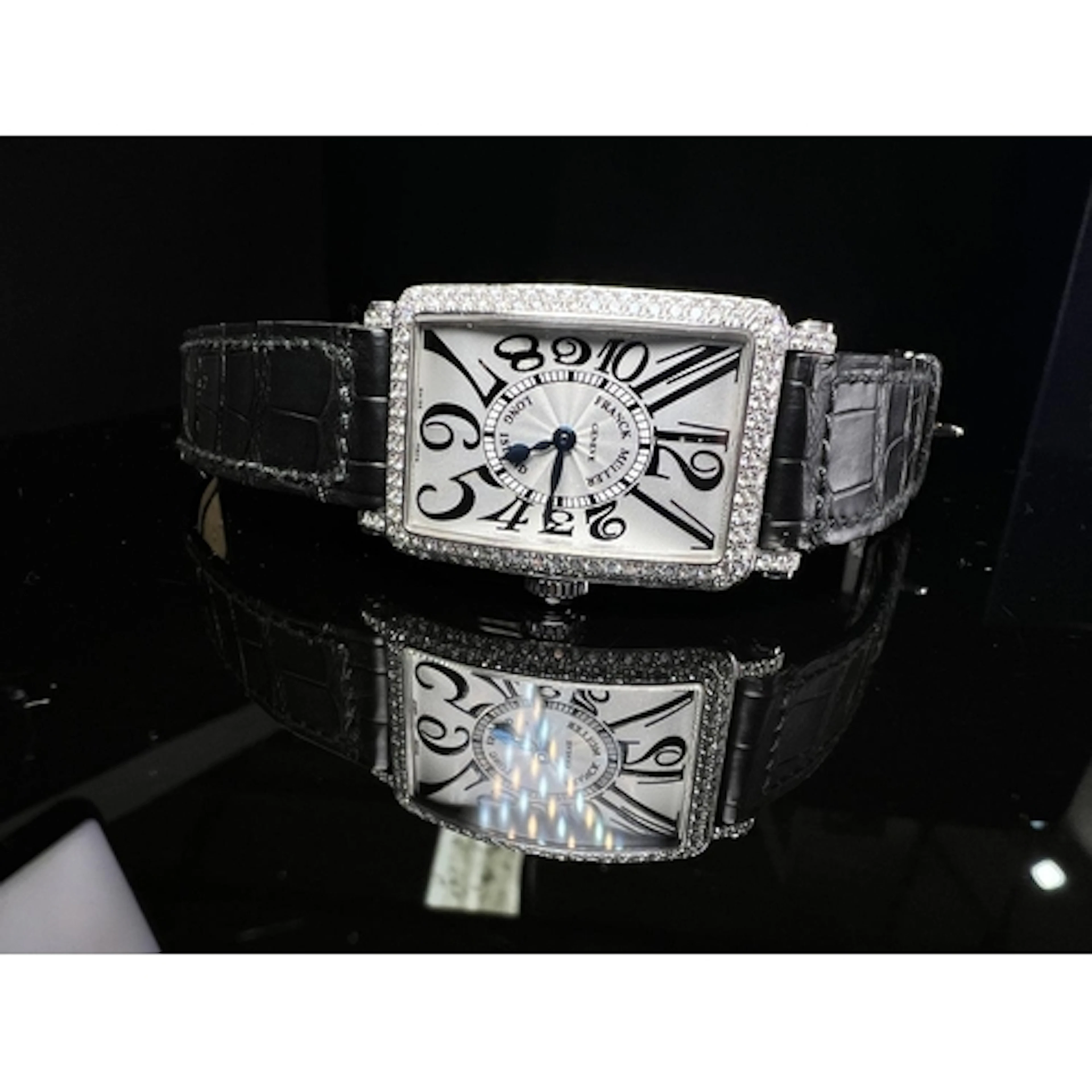 Frank Muller 902 QLD Long Island 18k White gold ladies watch...