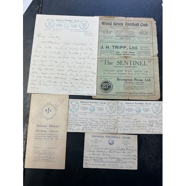 1920s Enfield Football Memorabilia: Annual dinner and smokin...