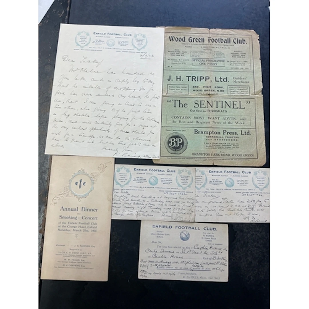 1920s Enfield Football Memorabilia: Annual dinner and smokin...