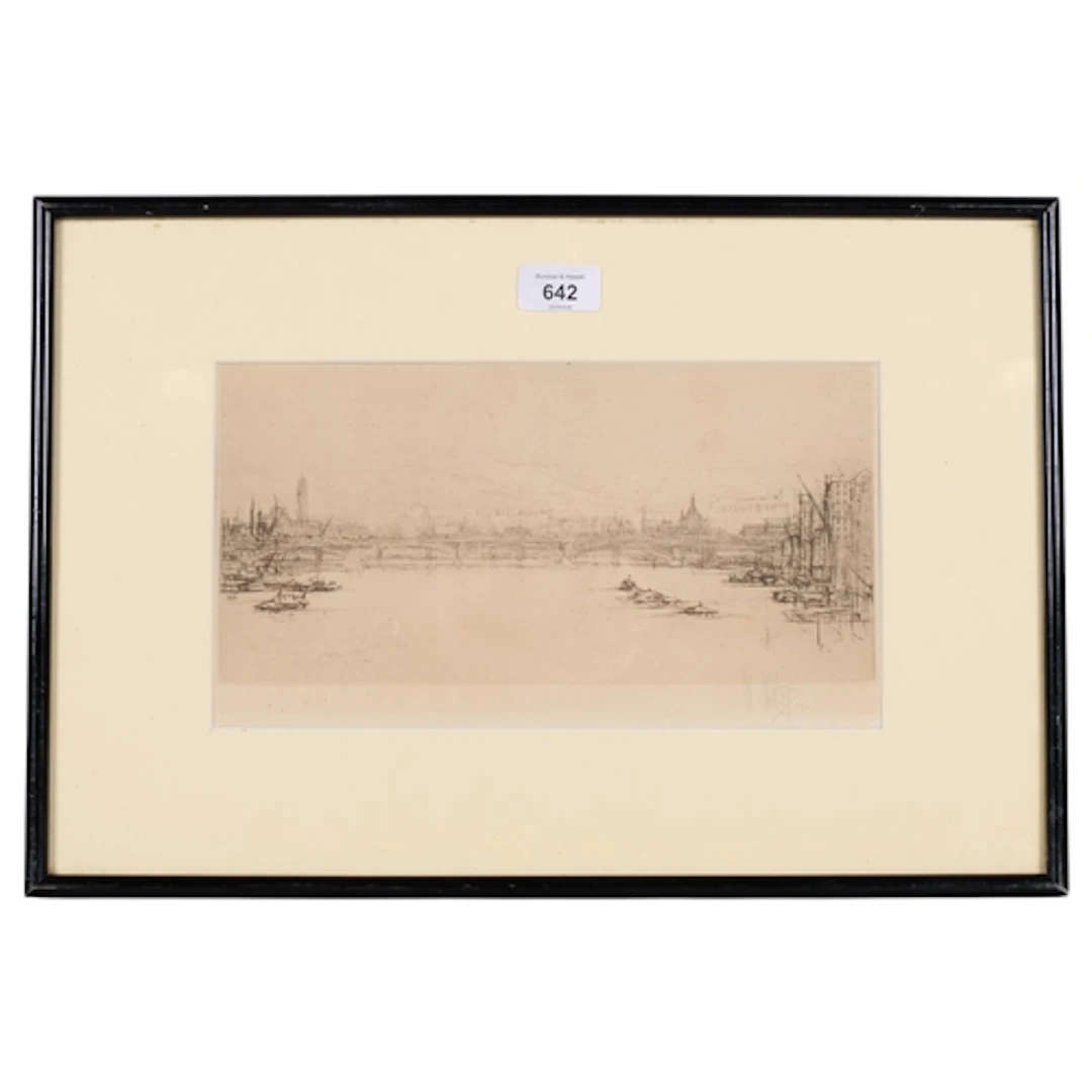 William Walcot (1874-1943), etching and drypoint on paper, T...