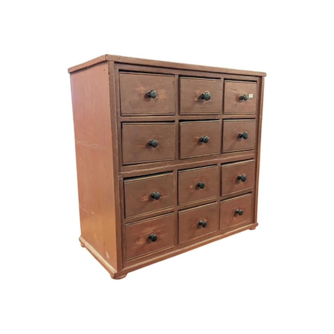 A 19th century Victorian apothecary chest. The chest having ...
