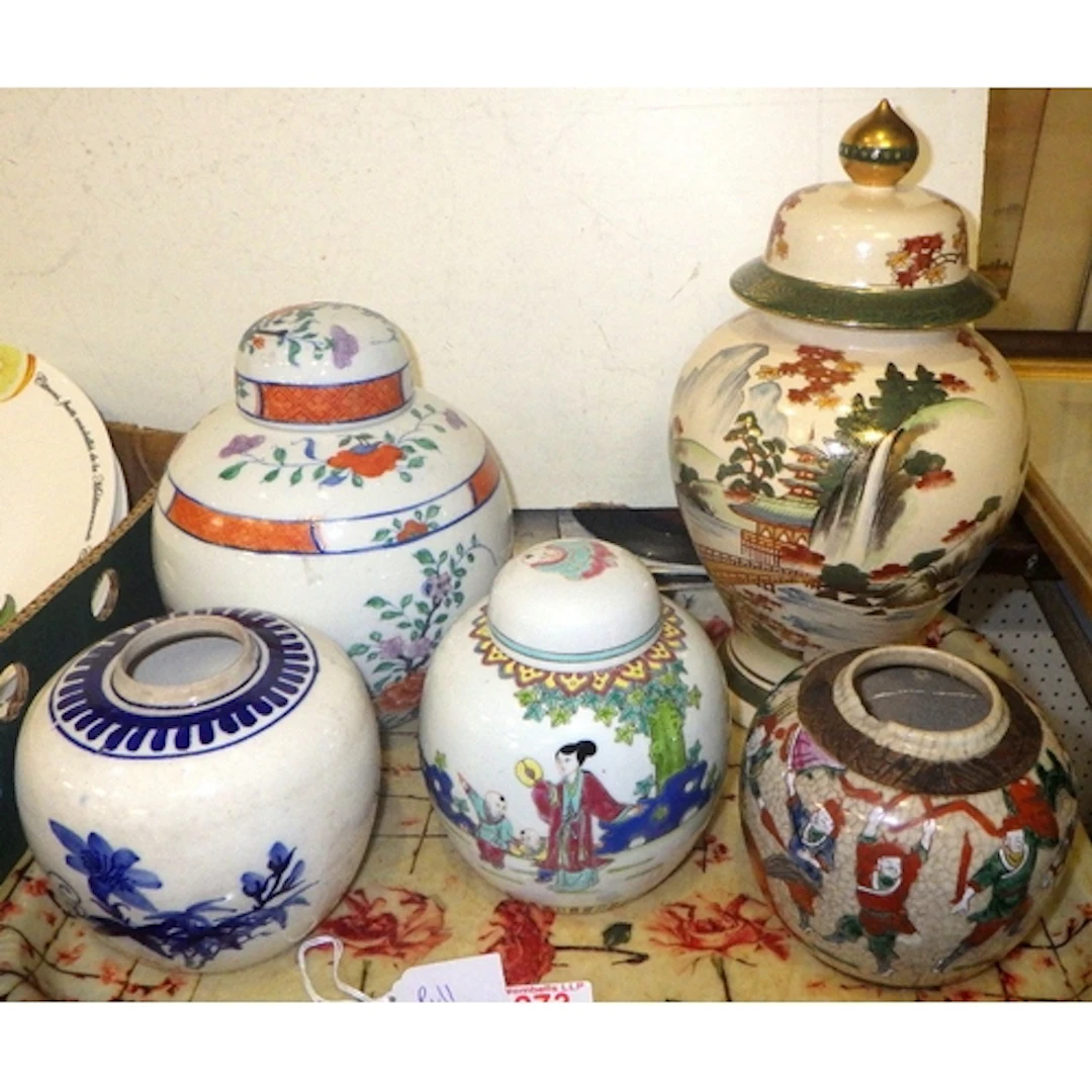 A group of Oriental ceramics to inc ginger jars