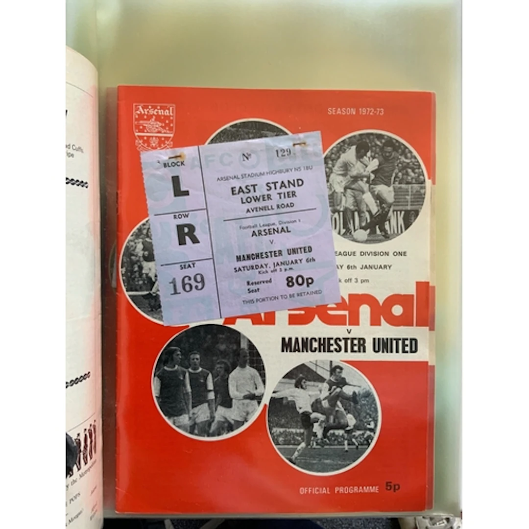 72/73 Arsenal Home Football Programmes + Tickets: 27 program...