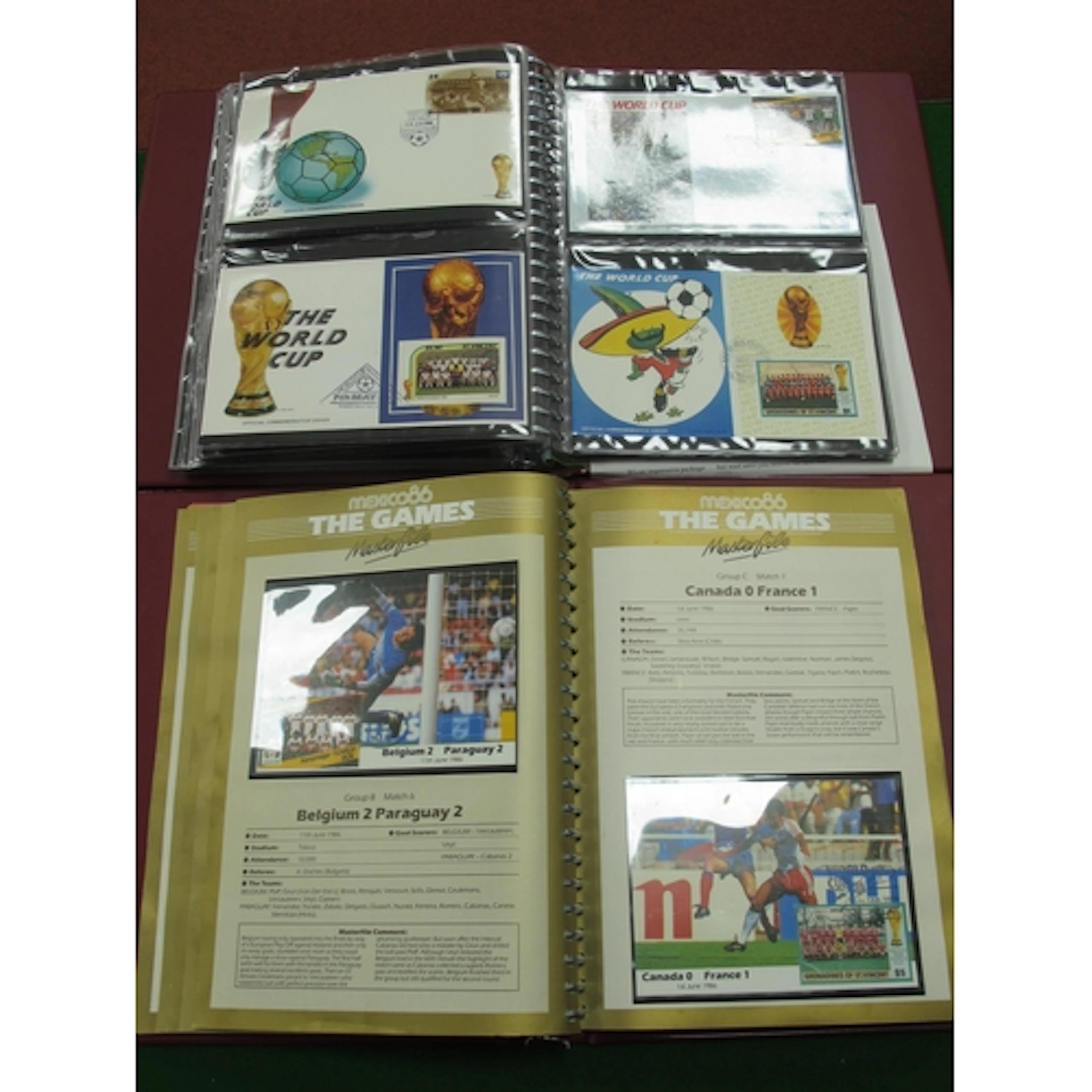The World Cup Masterfile, containing signatures by Bobby Moo...