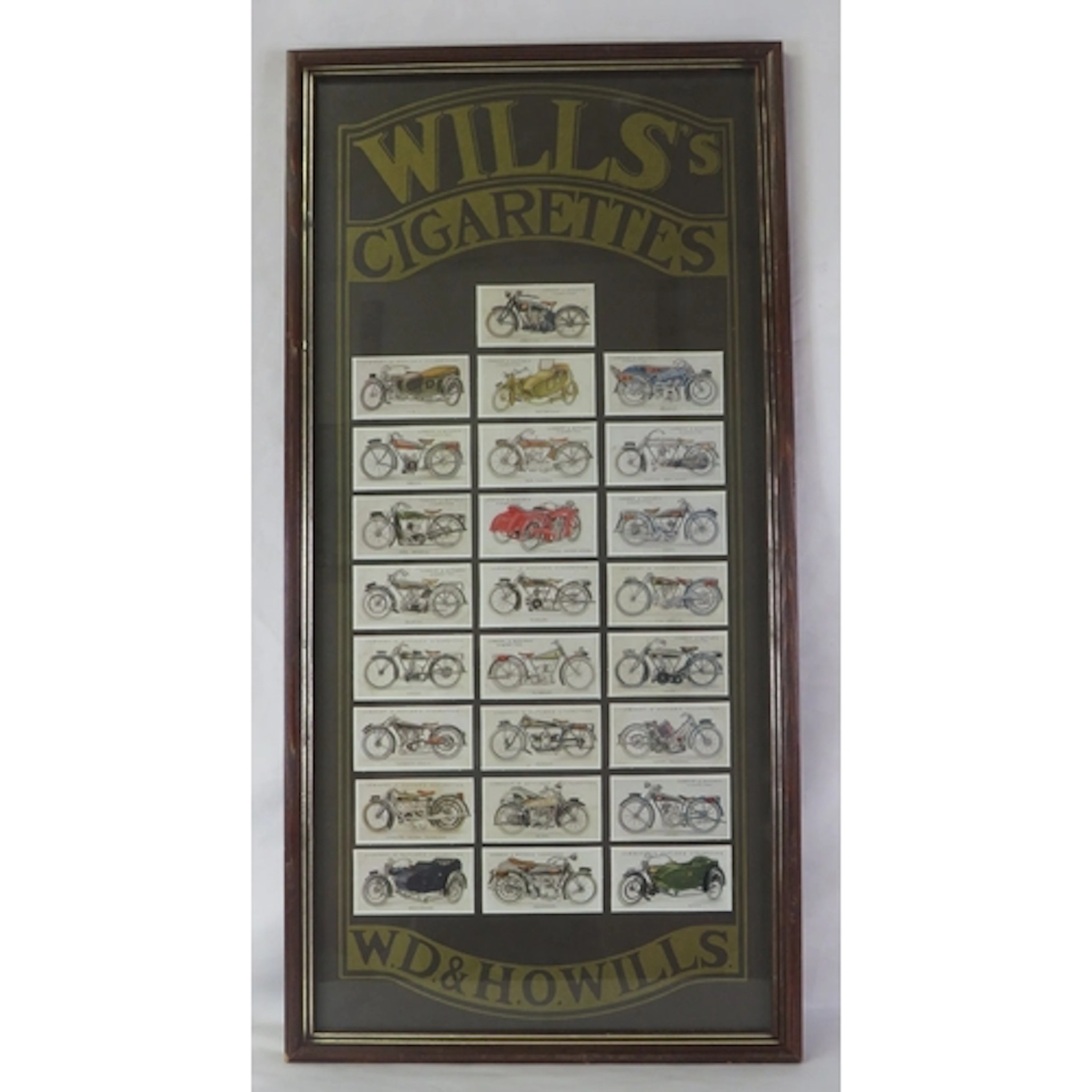F/g Cigarette Cards Motorcycles, 28cm x 57.5cm (S2)