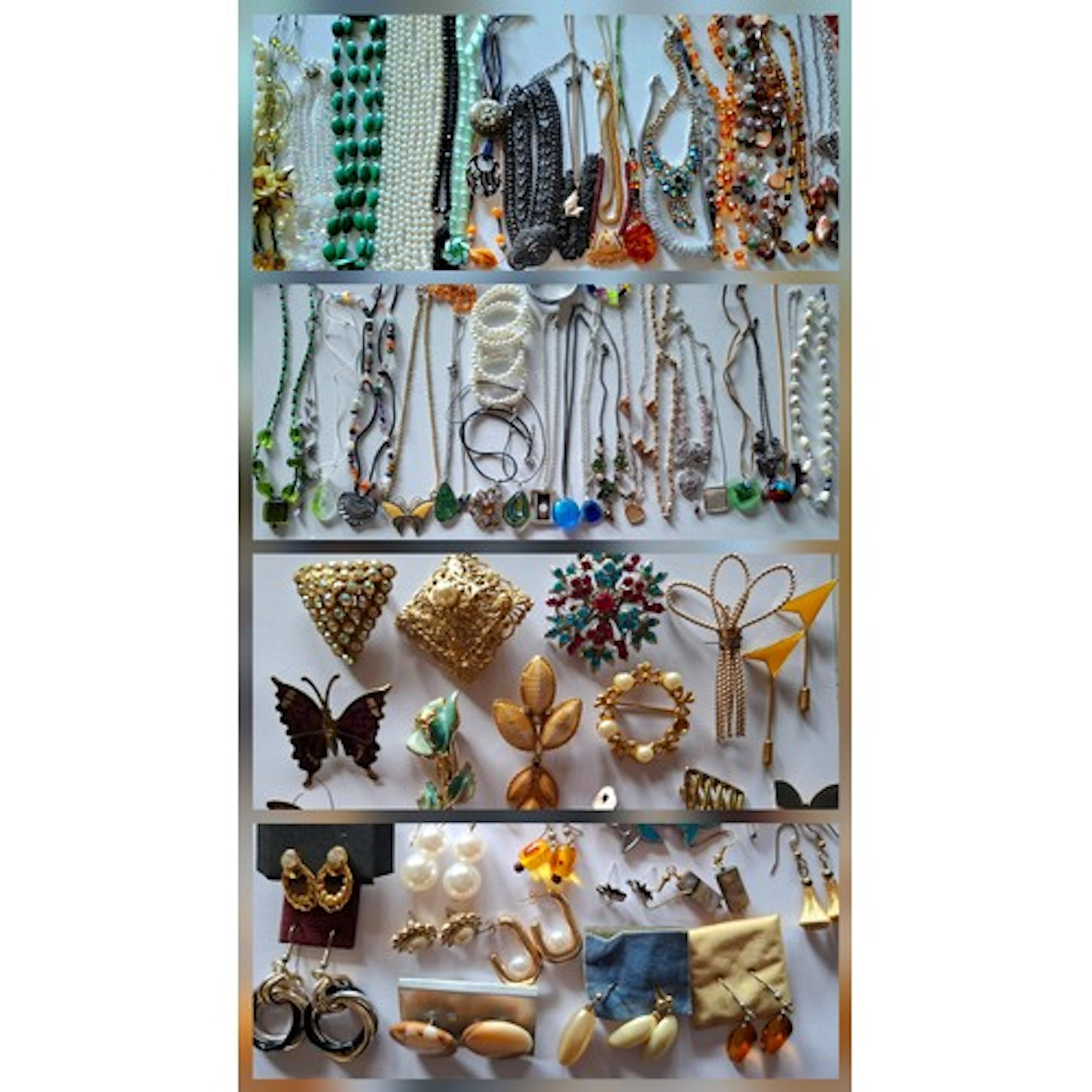 A quantity of costume jewellery, not all photographed, to in...