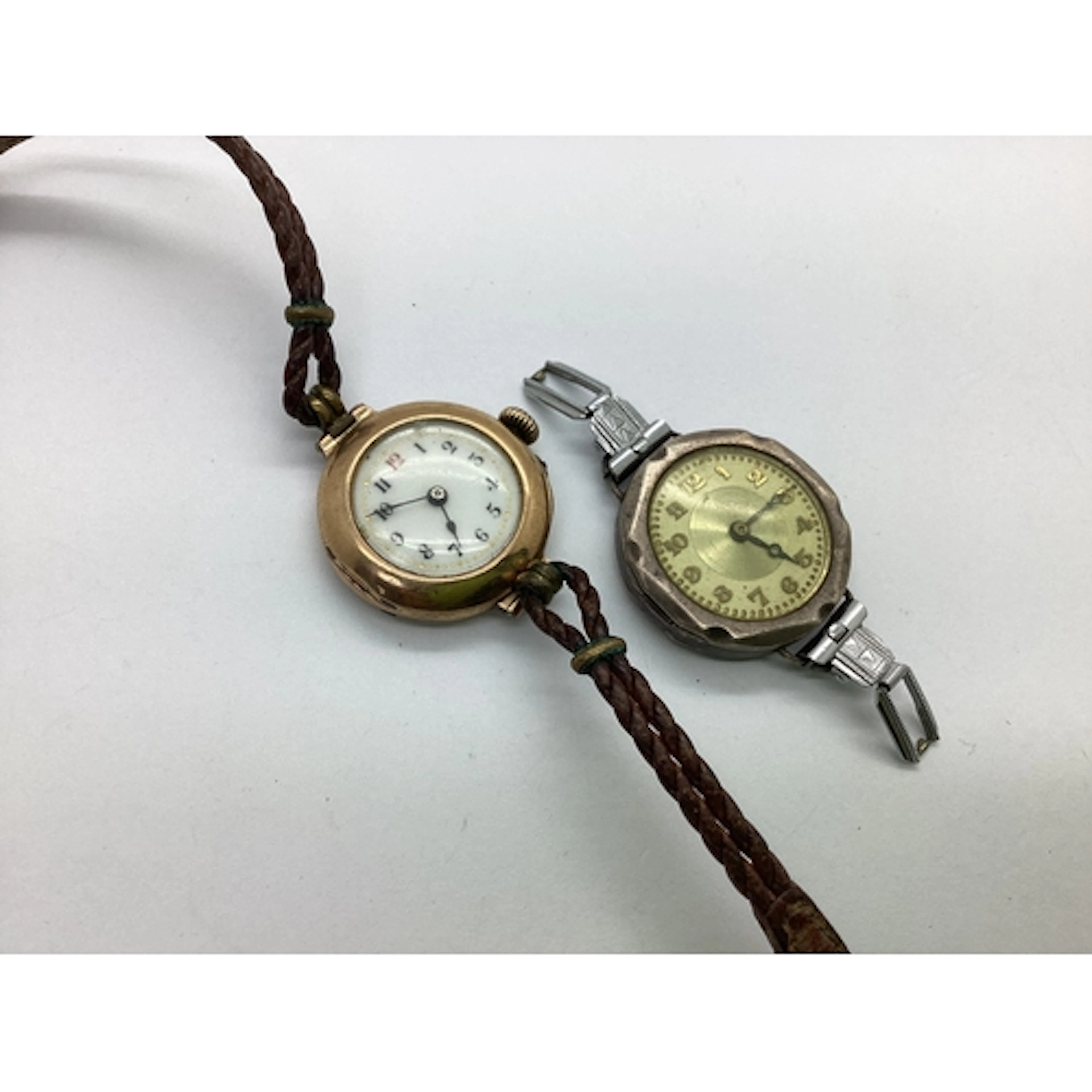 A 9ct Rose Gold Cased Ladies Wristwatch, the circular unsign...