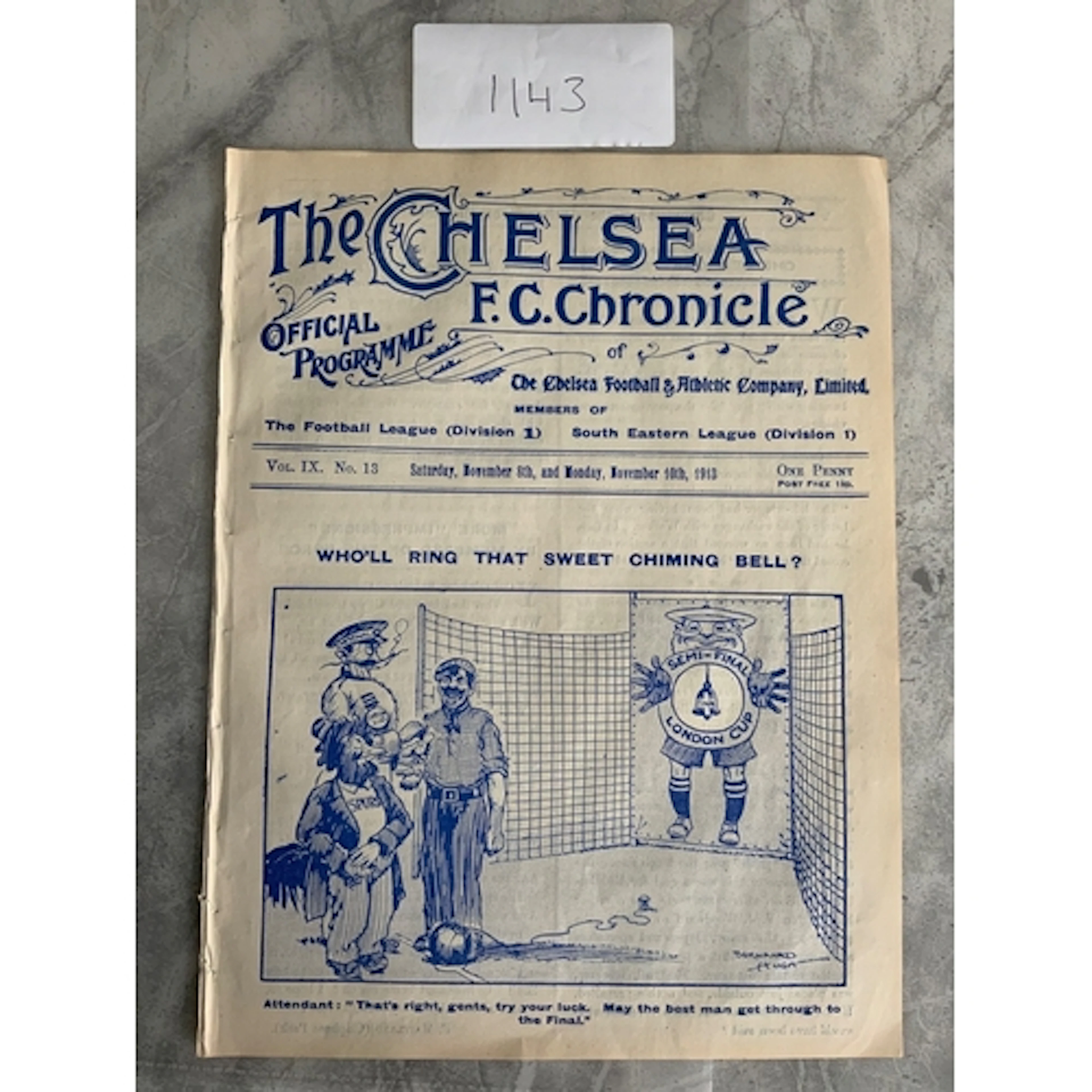 Chelsea v Croydon + Tottenham v Woolwich Arsenal Football Pr...