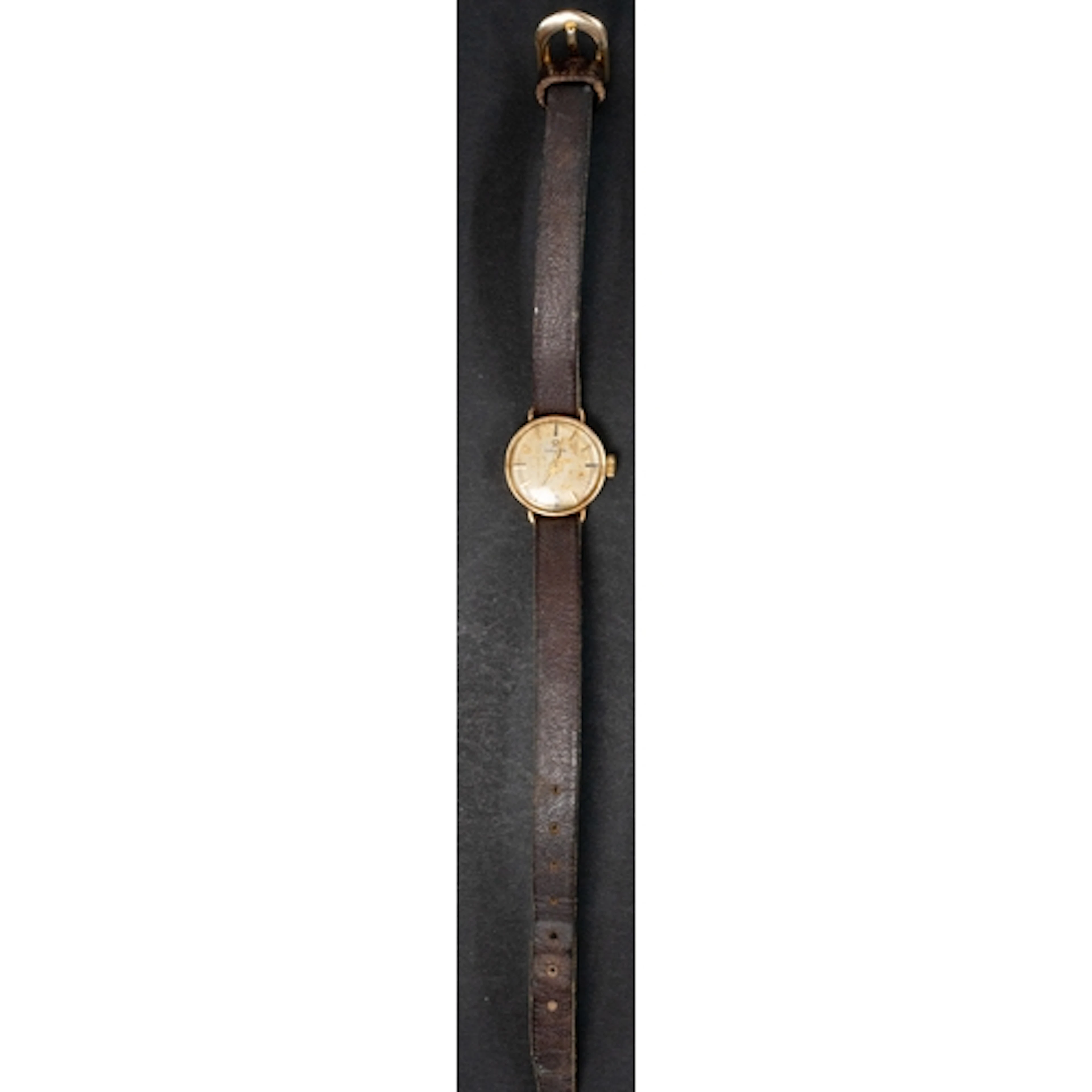 Watches: a ladies 9ct gold cased Omega cocktail watch, CAL 4...