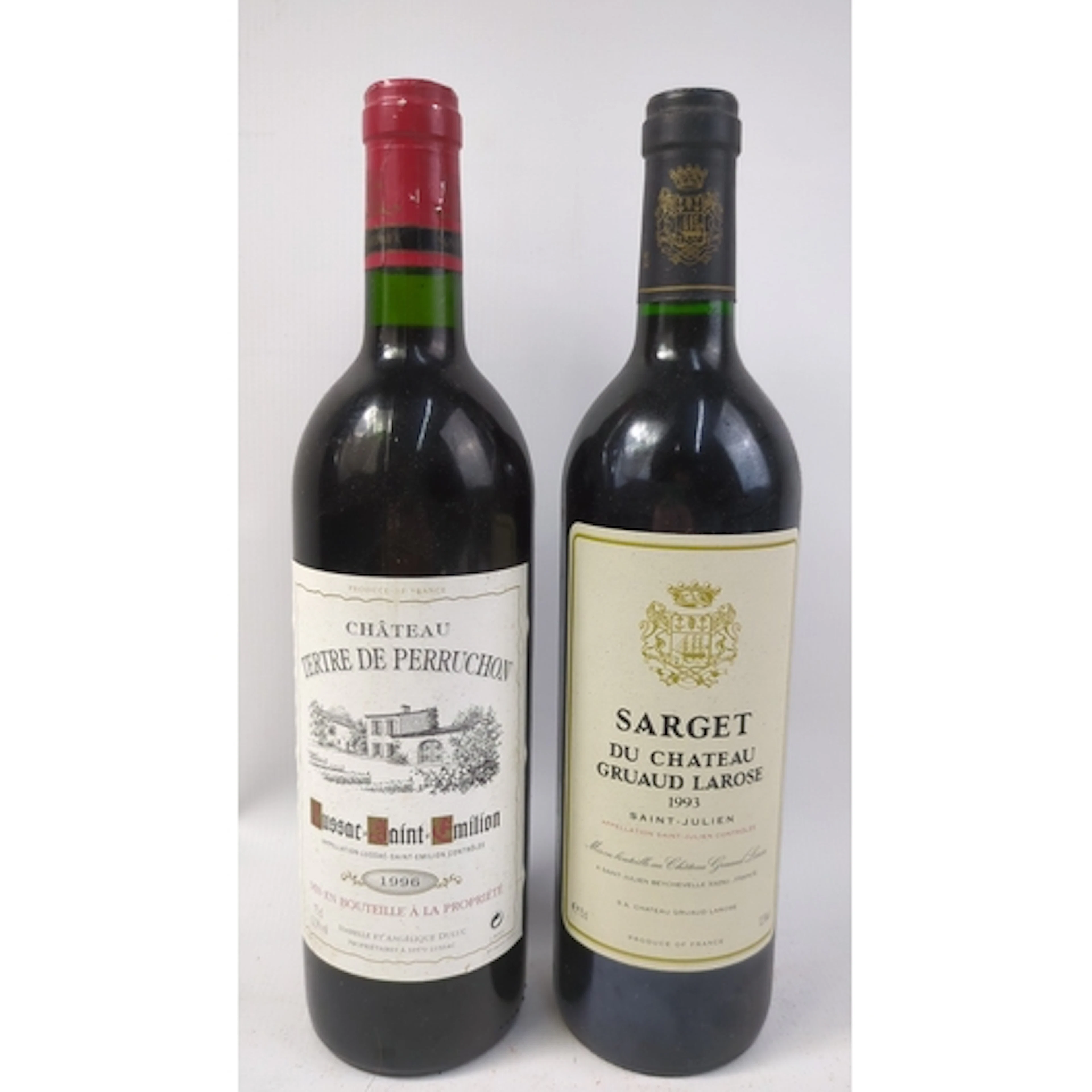 2 x bottles of French red wine: Château Tertre de Perruchon,...
