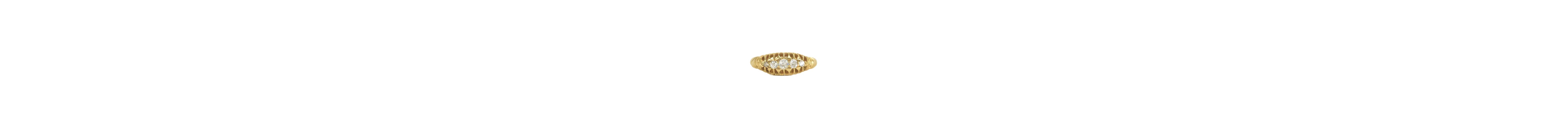 An early 20th century diamond 18ct yellow gold engagement ri...