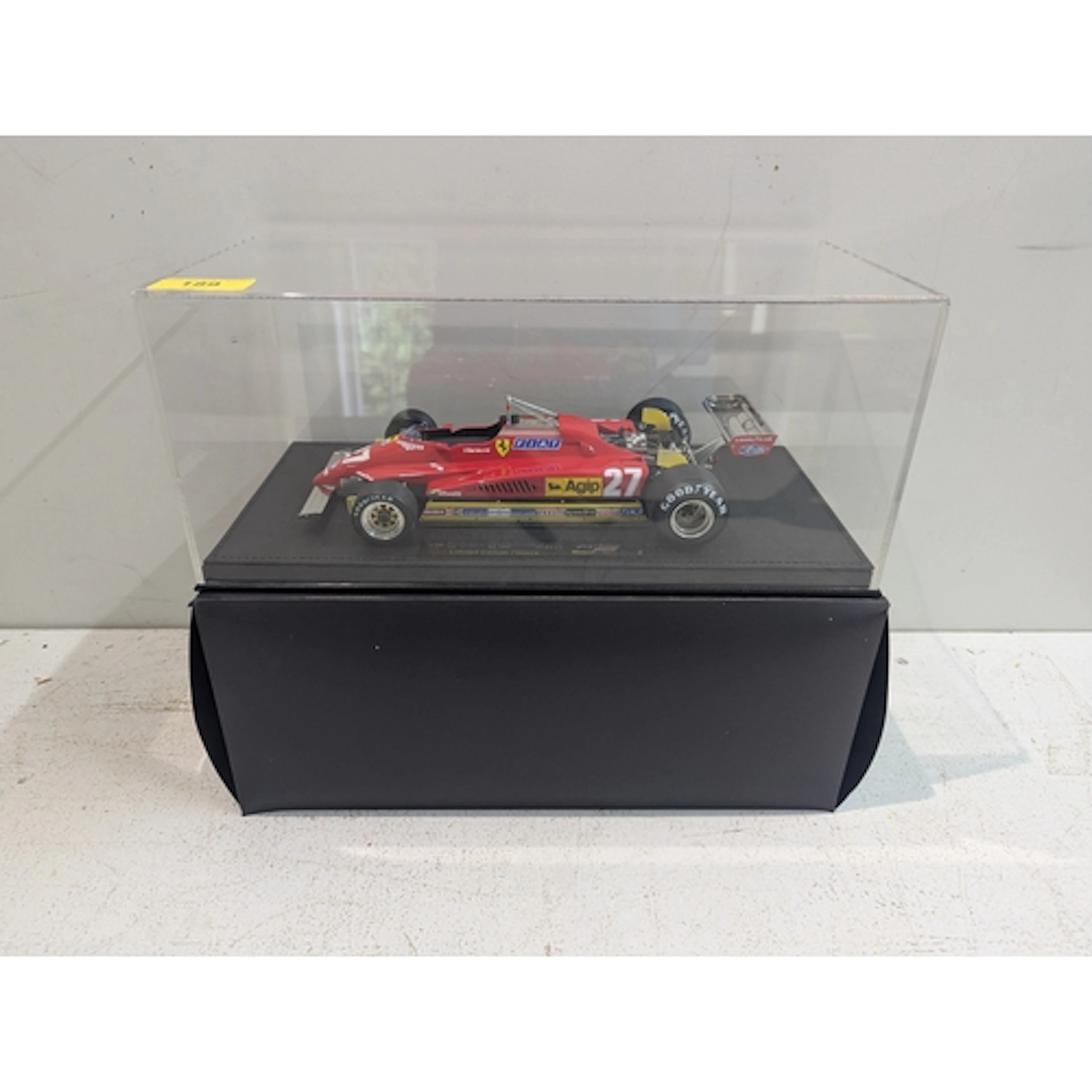 A GP Replica model 1:18 scale of Gilles Villeneuve's #27 Fer...